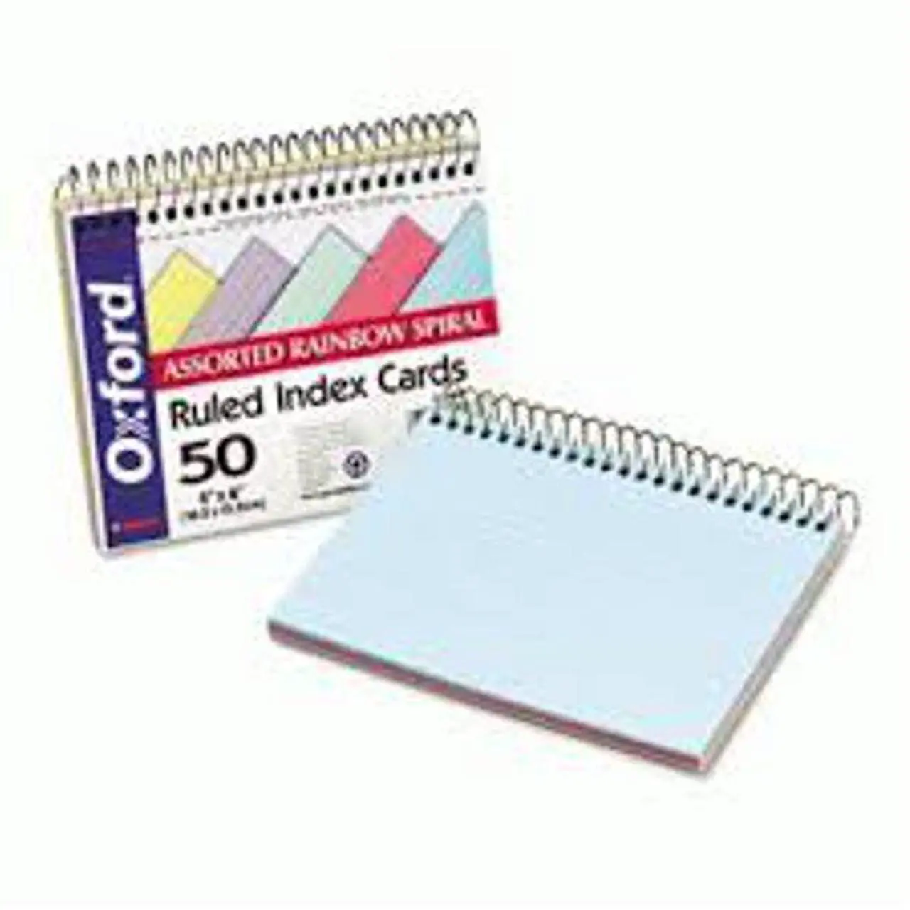 Alt view image 8 of 9 - Oxford 40286 Spiral Index Cards, 4 x 6, Blue/Violet/Canary/Green/Cherry, 50/Pack