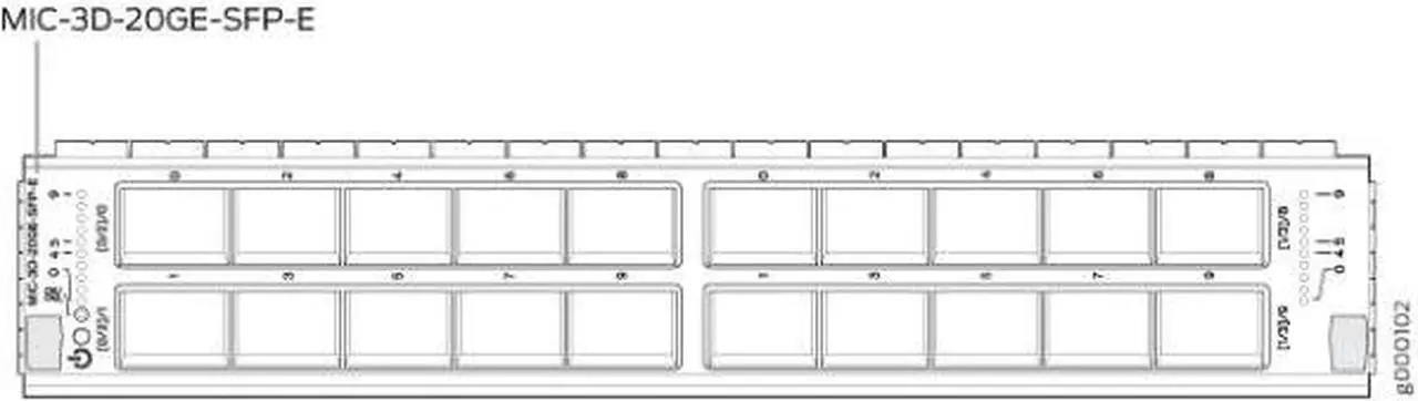 Alt view image 2 of 5 - Juniper MIC-3D-20GE-SFP-E MIC-3D-20GE-SFP-E Expansion Module