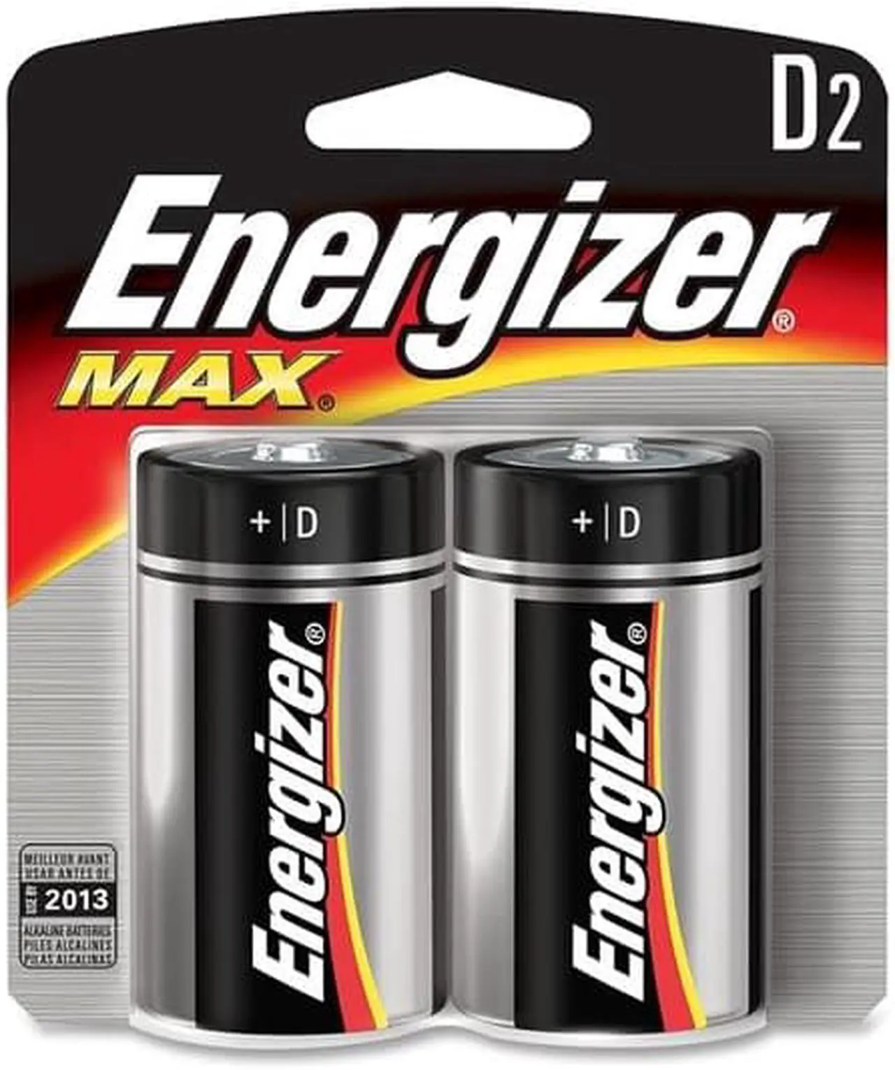Alt view image 3 of 20 - ENERGIZER Max 1.5V Size D Alkaline Battery, 2-pack