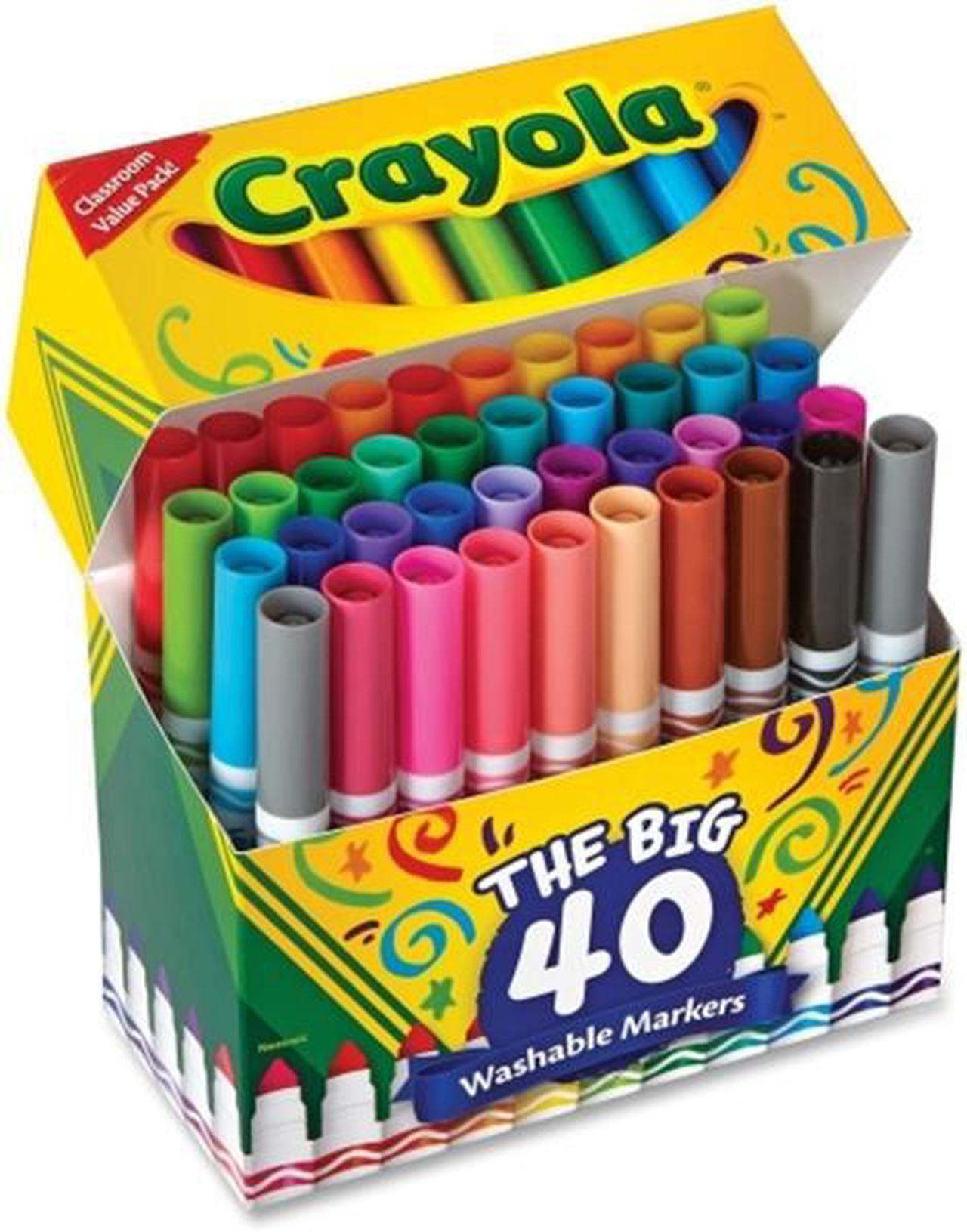 Alt view image 2 of 20 - Crayola Marker,Washable,40/St,Ast 587858