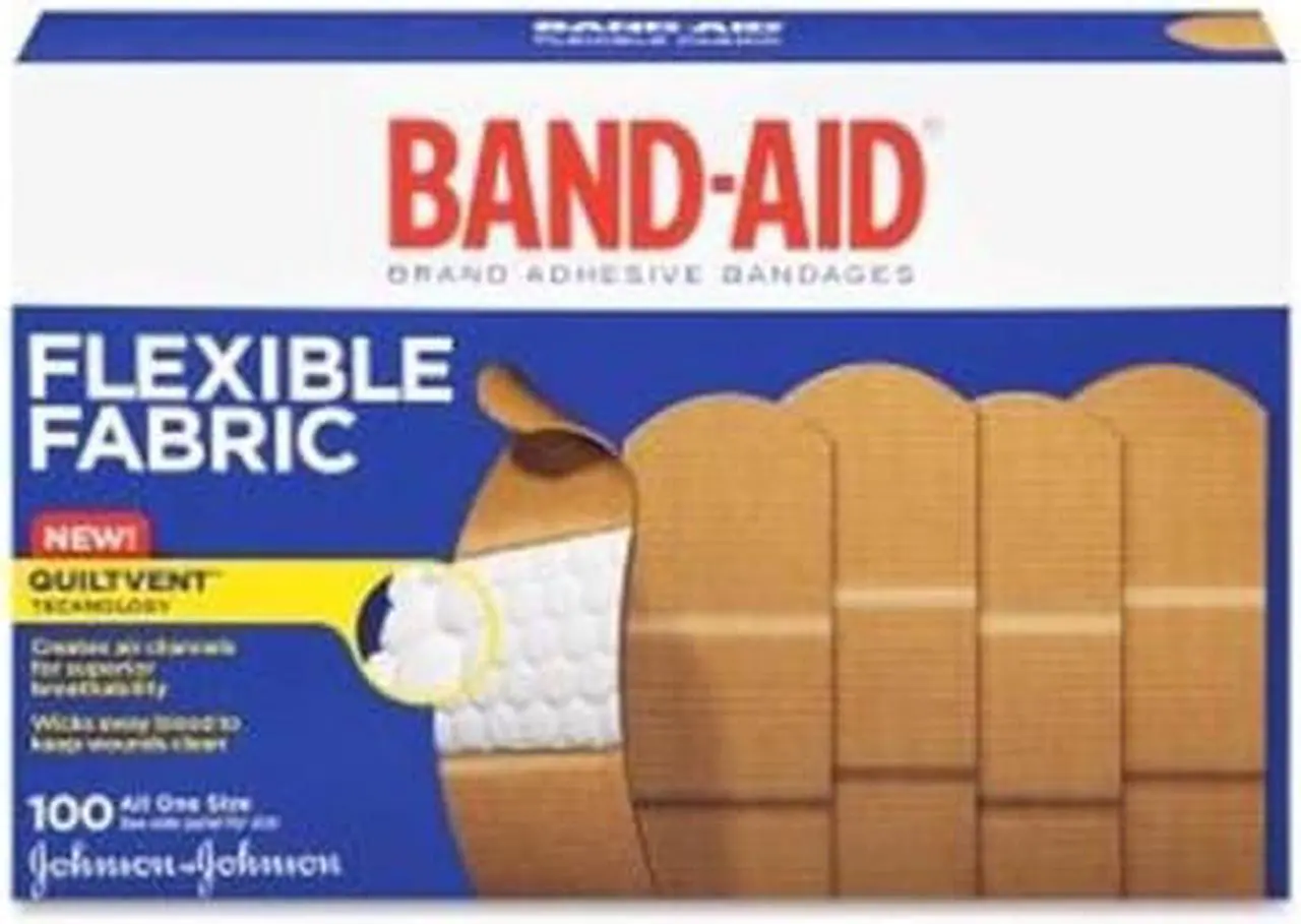 Alt view image 8 of 20 - BAND-AID Flexible Fabric Adhesive Bandages 1" x 3" 100/Box 4444
