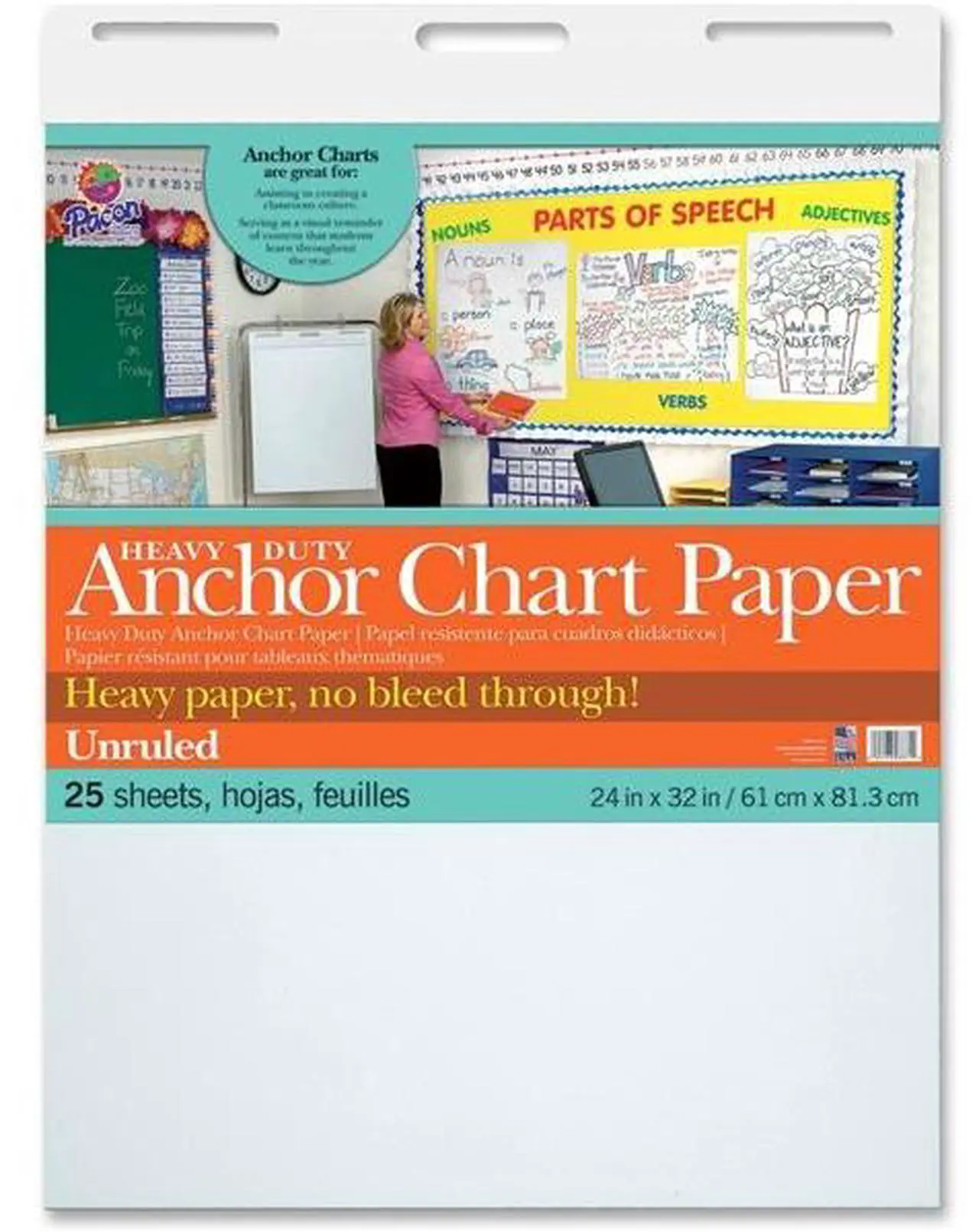 Alt view image 2 of 3 - Pacon Heavy Duty Anchor Chart Paper (pac-3371)