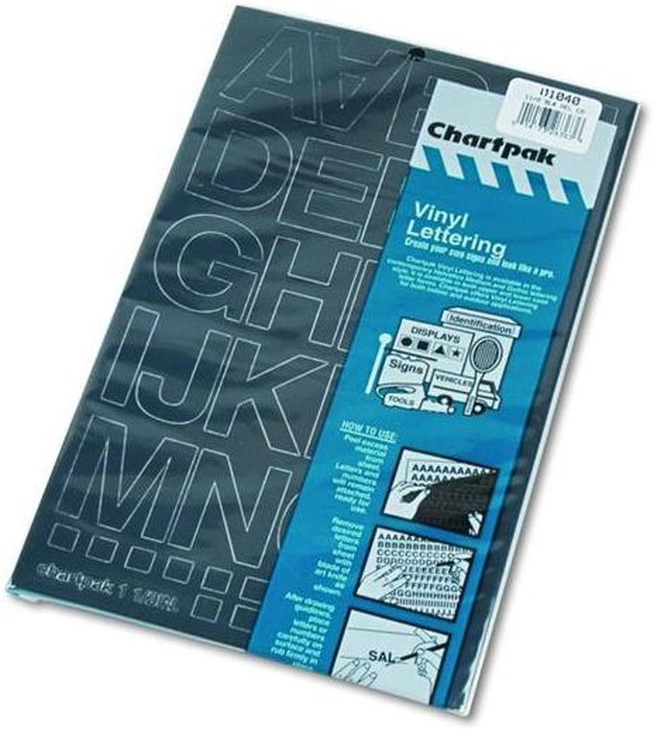 Alt view image 5 of 7 - Press-On Vinyl Letters & Numbers, Self Adhesive, Black, 1 1/2"h, 37/Pa