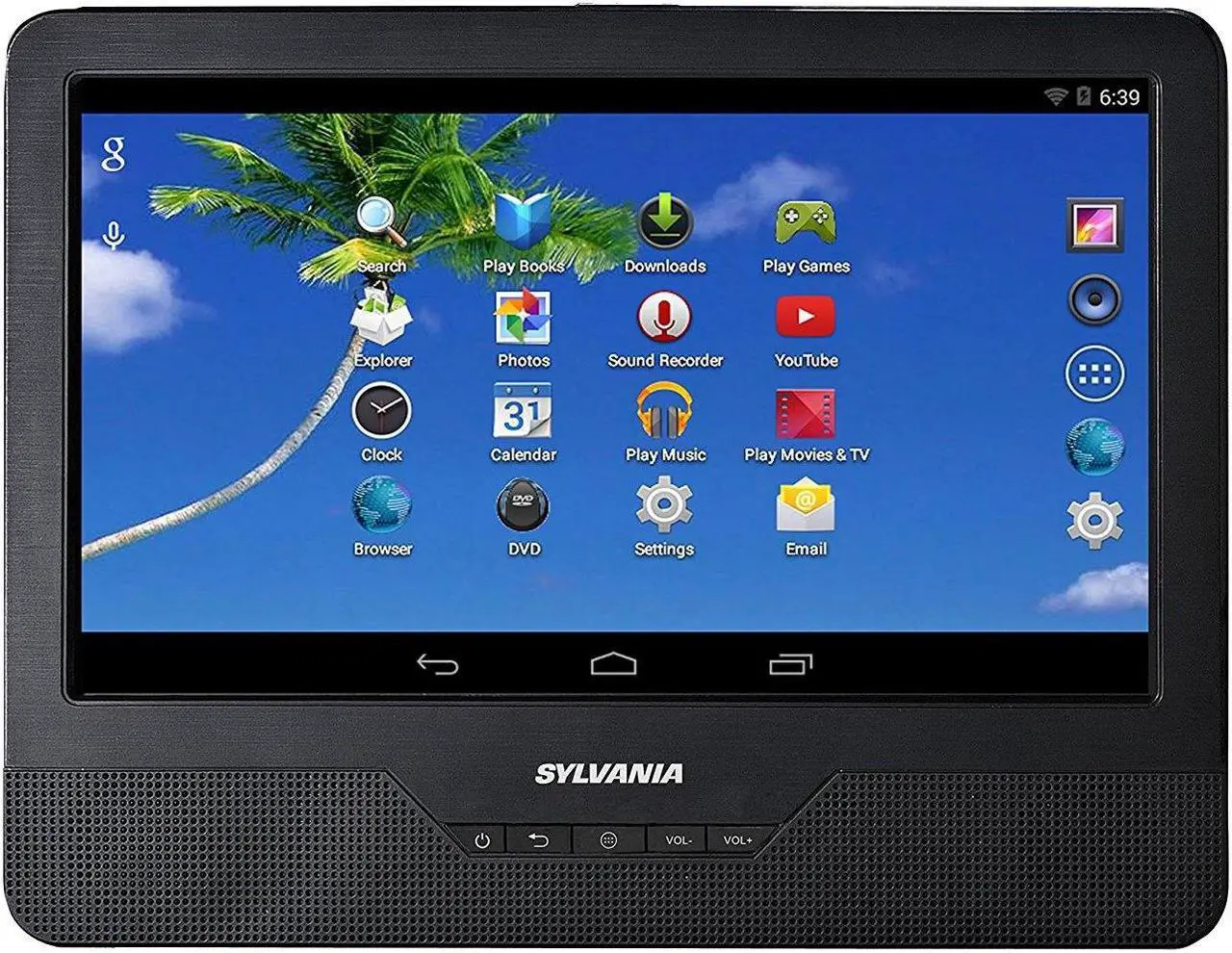 Main image of Sylvania 9-Inch SLTDVD9220 2-in-1 Portable DVD Player, and Android Wi-Fi Tablet