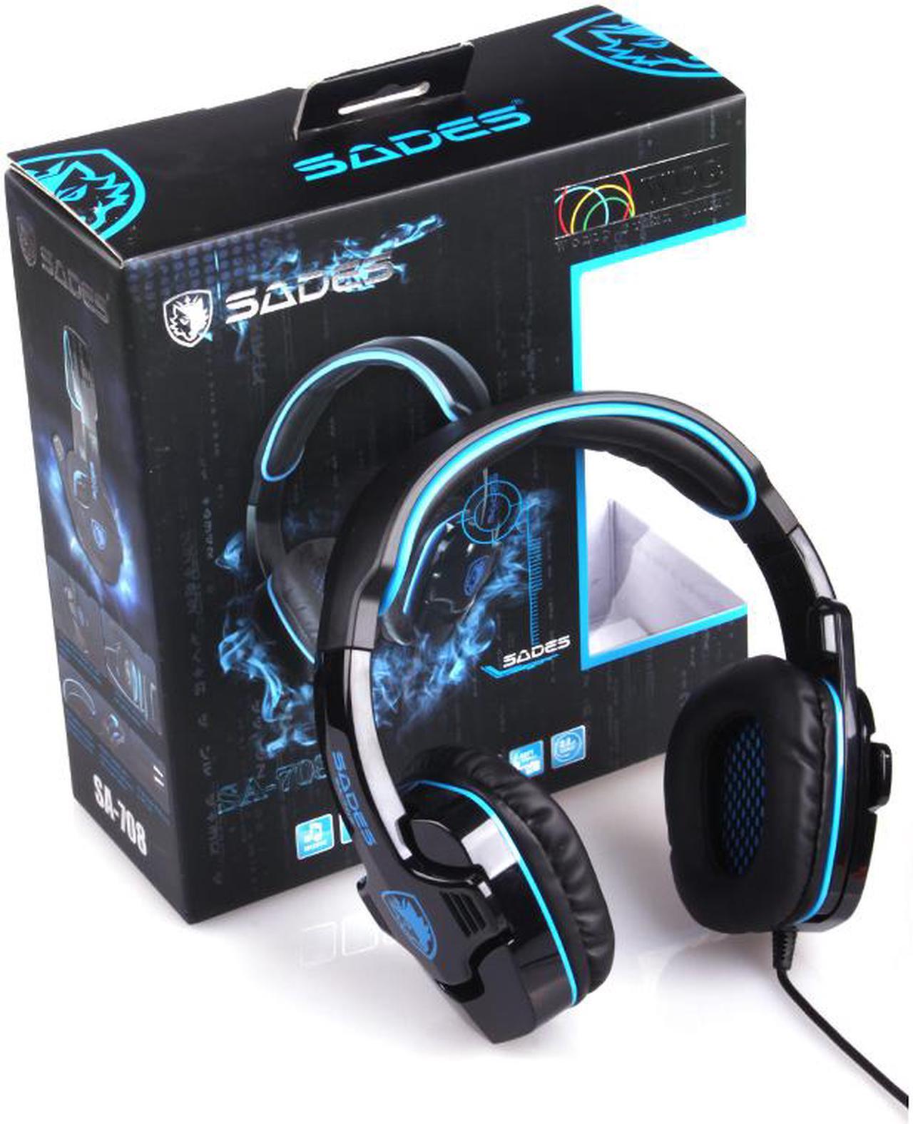 Alt view image 4 of 7 - Sades SA-708 Game Earphone Headset Headphone with Microphone for PC Computer Gaming