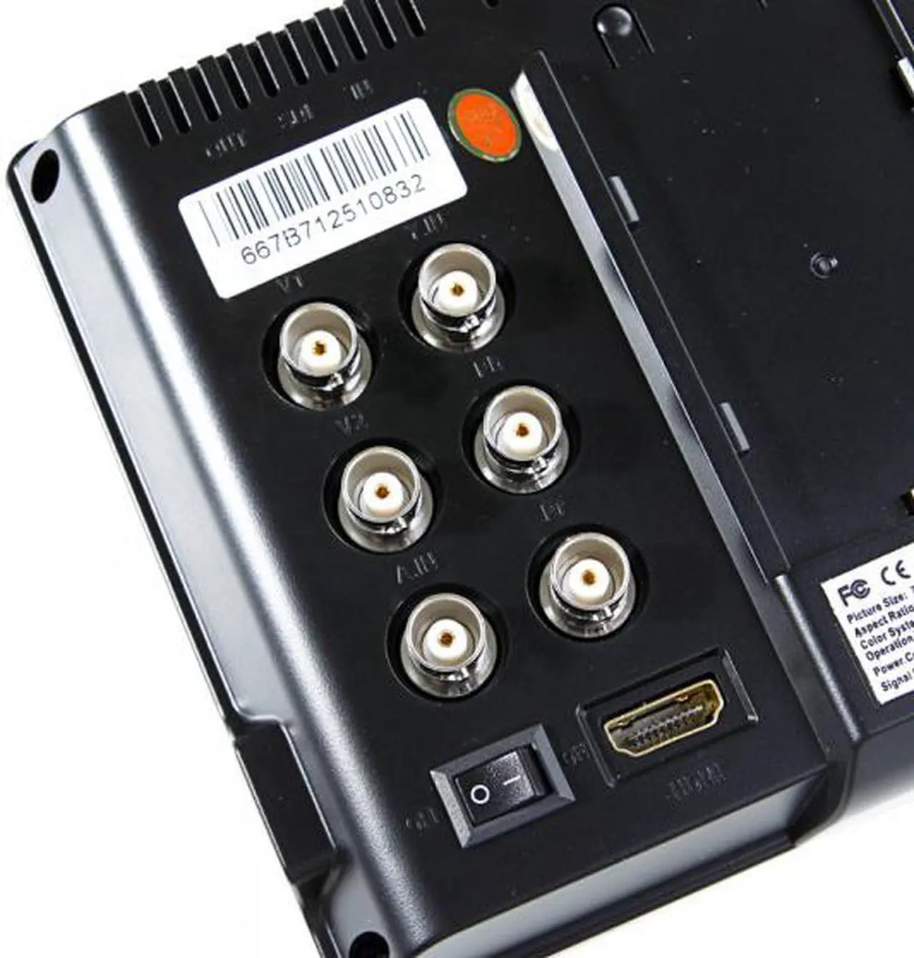 Alt view image 3 of 6 - Lilliput 7" 667GL-70NP/H/Y LCD Video Camera Monitor with HDMI YPbPr EU Plug