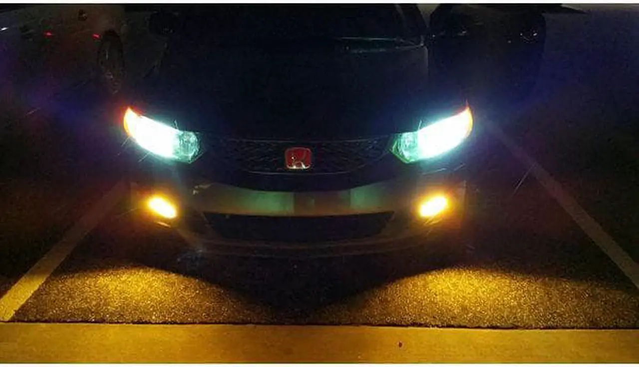 Alt view image 7 of 7 - GP Thunder H4 3500k Golden Yellow JDM Xenon Halogen Lights Bulbs -12V 60/55W Made in S. Korea