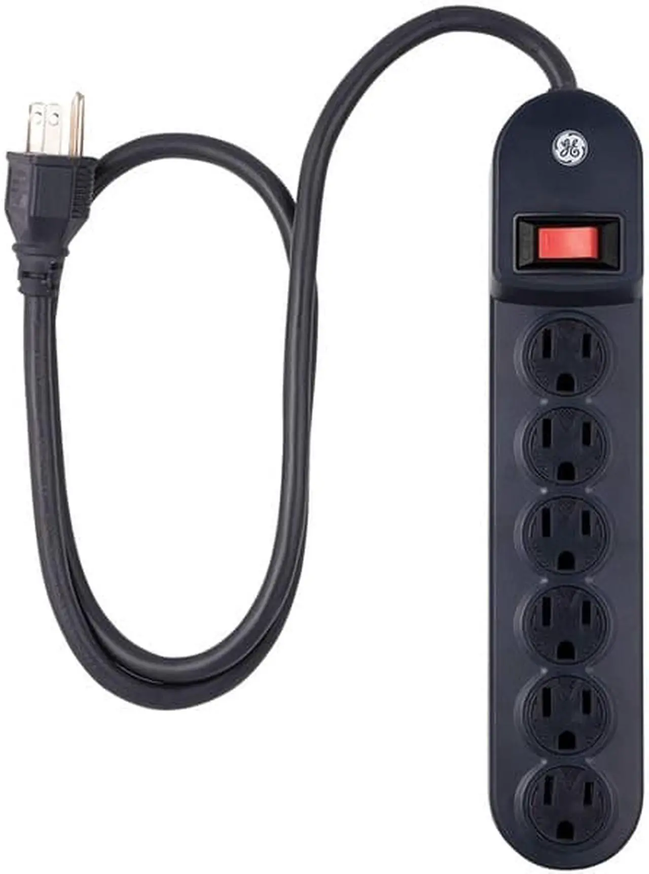 Alt view image 3 of 3 - Ge Jashep56223 6-Outlet Grounded Power Strip
