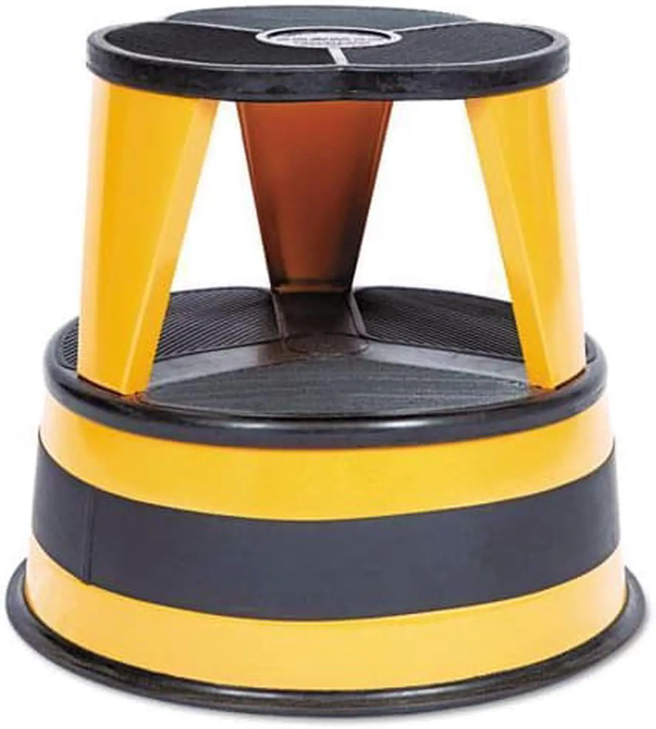 Alt view image 5 of 13 - Cramer Kik-Step Steel Step Stool 350 lb cap 16" dia. x 14 1/4h Orange 100130