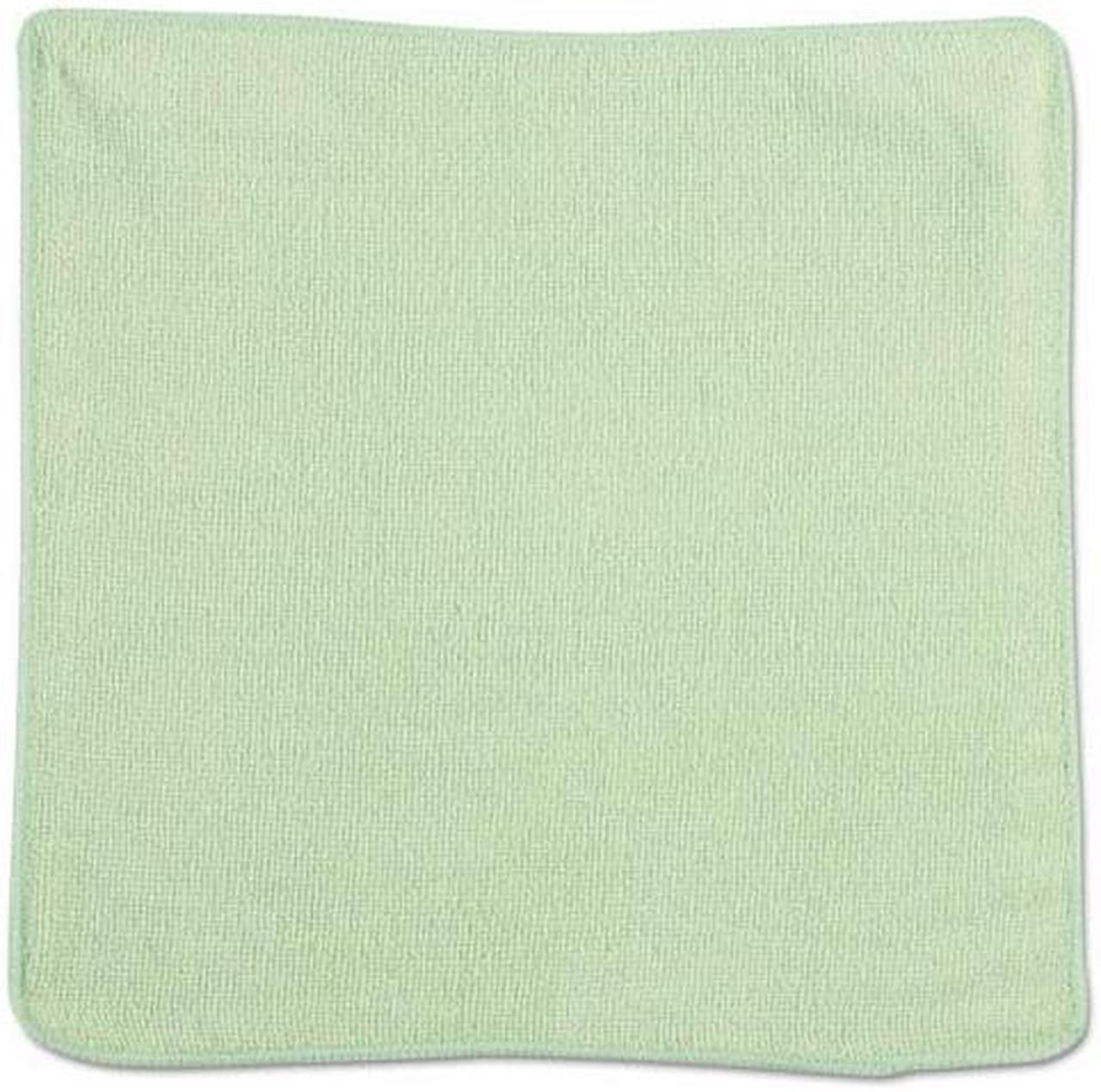 Alt view image 4 of 14 - Rubbermaid Commercial Microfiber Cleaning Cloths 12 x 12 Green 24/Pack 1820578