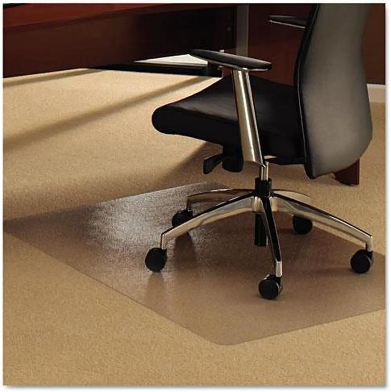 Alt view image 3 of 20 - Floortex 118927ER 47" x 35" Cleartex ultimat for deep pile Carpet - 2.7mm - Clear - Rectangle