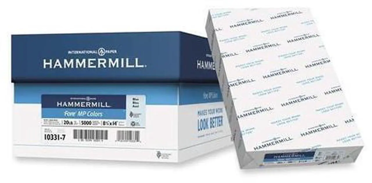 Alt view image 3 of 10 - Hammermill 103317 Fore Super Premium Paper For Laser, Inkjet Print - Legal - 8.50" x 14" - Recycled - 500 / Ream - Blue