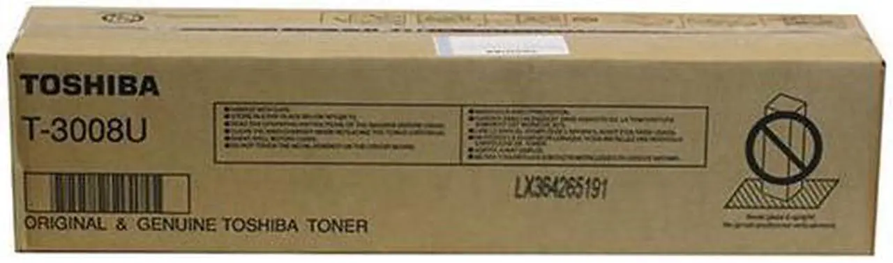 Main image of Black Toner Cartridge for Toshiba T3008U E STUDIO 2008A, E STUDIO 2508A, E STUDIO 3008A, E STUDIO 3008AG, E STUDIO 3508A, E STUDIO 4508A, E STUDIO 5008A, E STUDIO 5008AG, Genuine Toshiba Brand