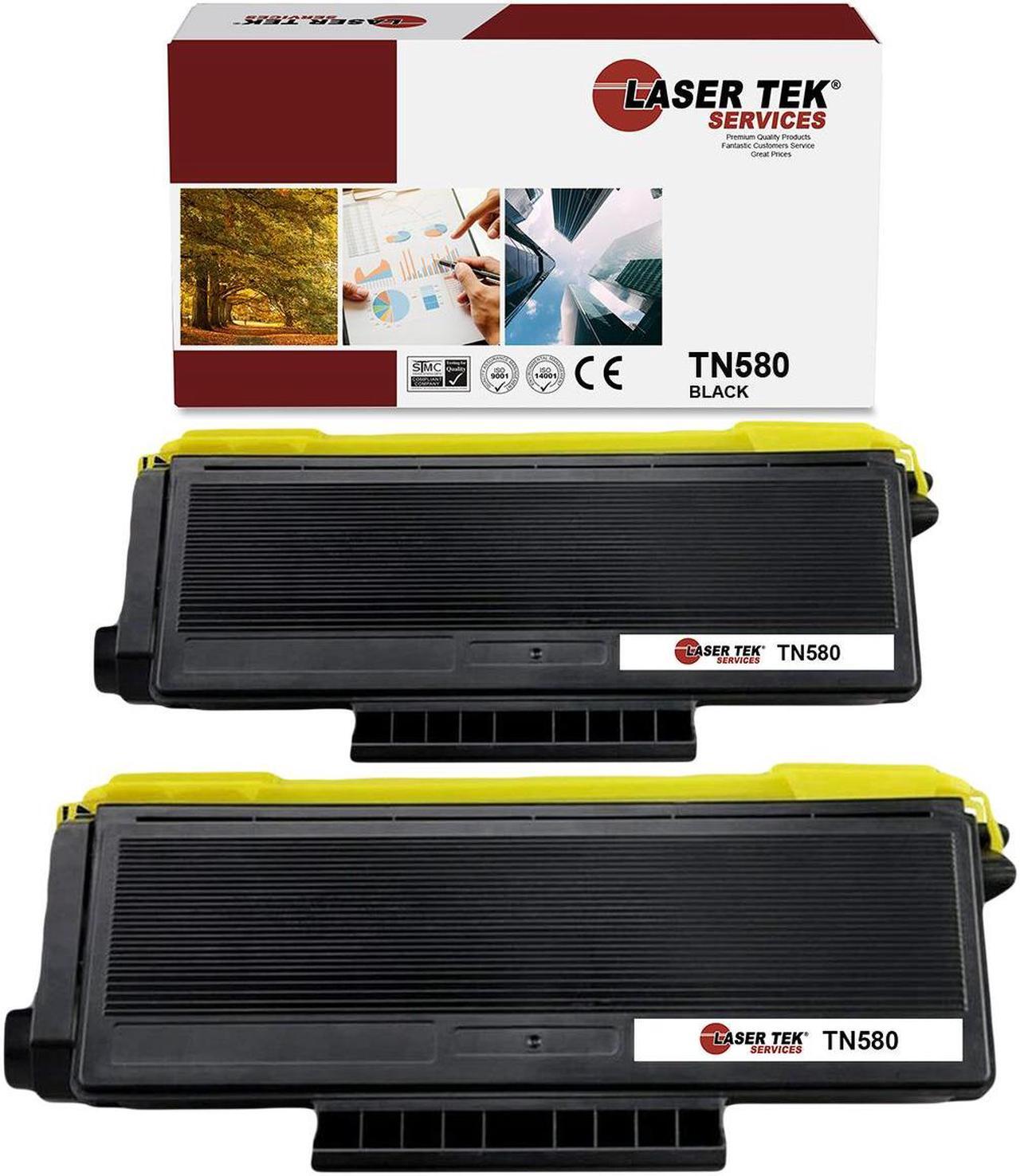 Main image of Laser Tek Services ® 2 Pack Premium Compatible TN-580 High Yield Toner Cartridge for the Brother HL-5250