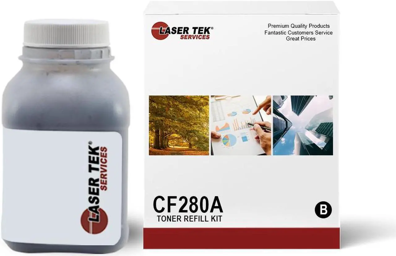 Main image of Laser Tek Services ® Toner Refill with reset chip for HP CF280A 80A LaserJet Pro 400 M425dn M401dw M401dn