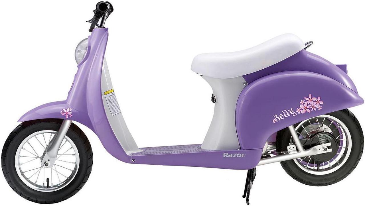 Alt view image 3 of 9 - Pocket Mod Miniature Euro Electric Scooter - Purple