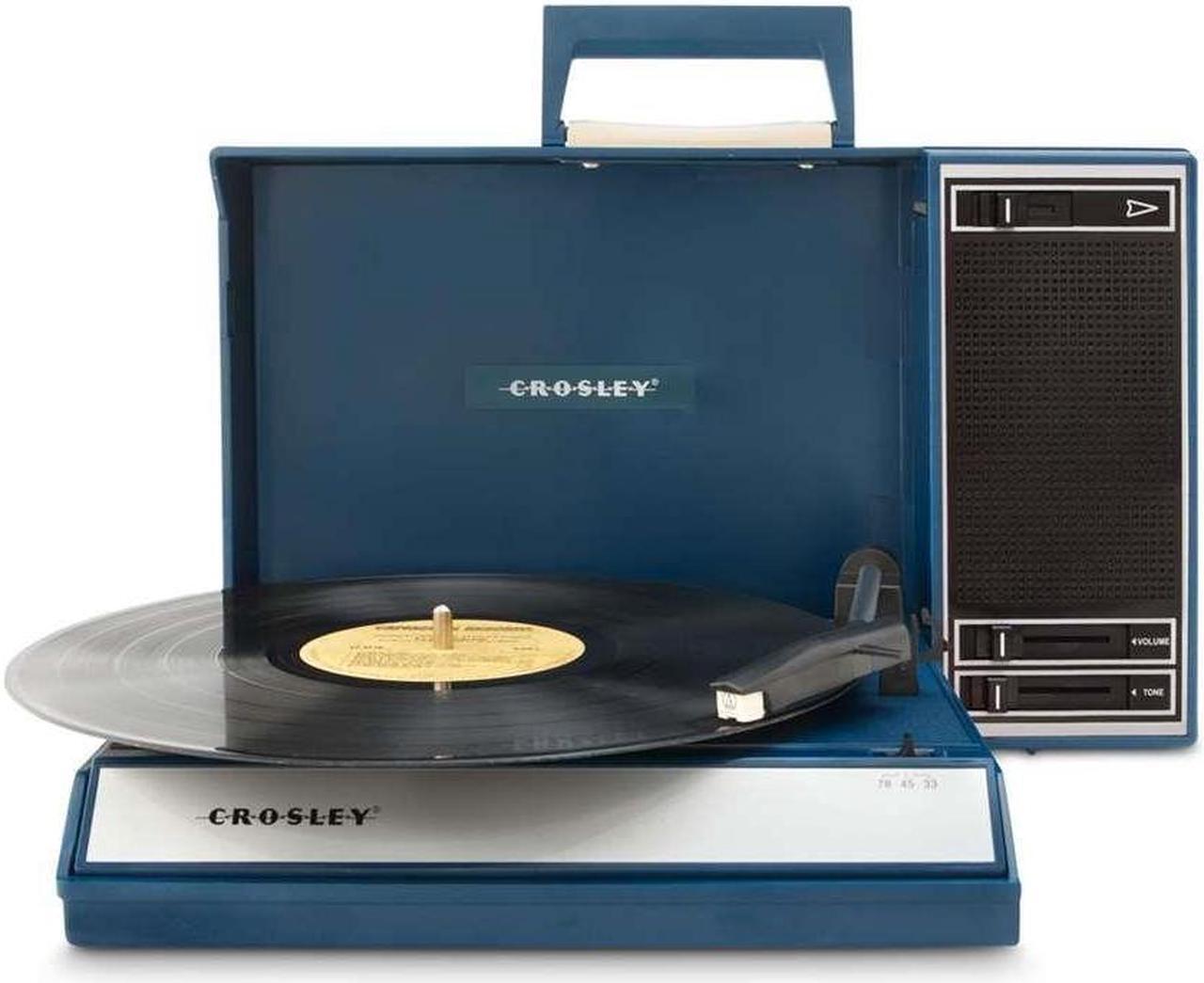 Alt view image 7 of 17 - Crosley Radio Spinnerette Portable USB Turntable, Blue - CR6016A-BL