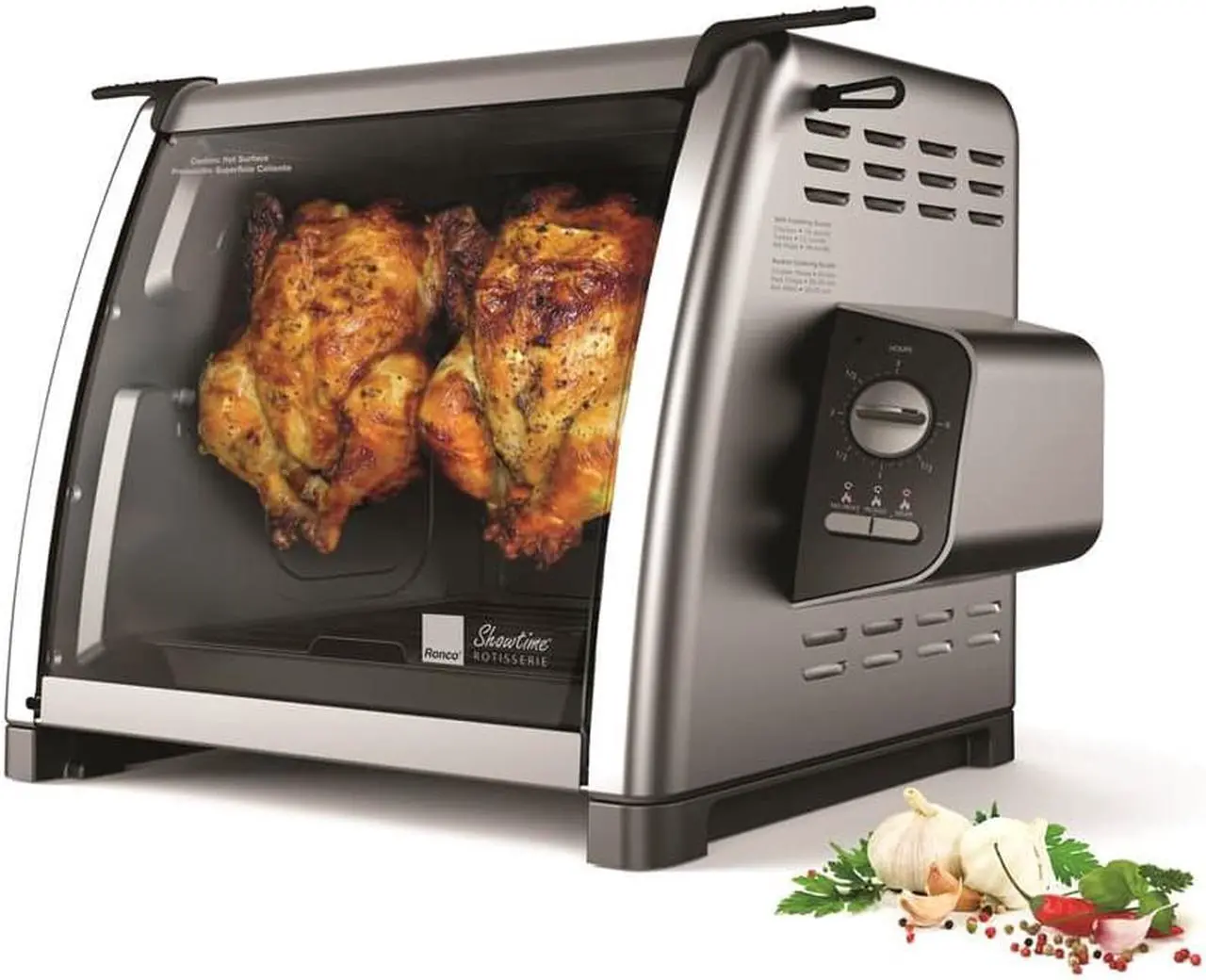 Alt view image 5 of 9 - Ronco Showtime ST5500 Stainless Steel Rotisserie Oven