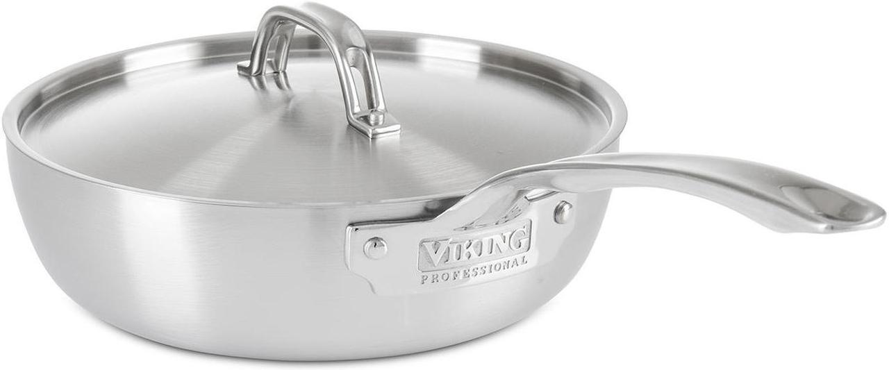 Alt view image 4 of 4 - Viking Professional 5 Ply 3 Qt Saucier with Lid, Satin