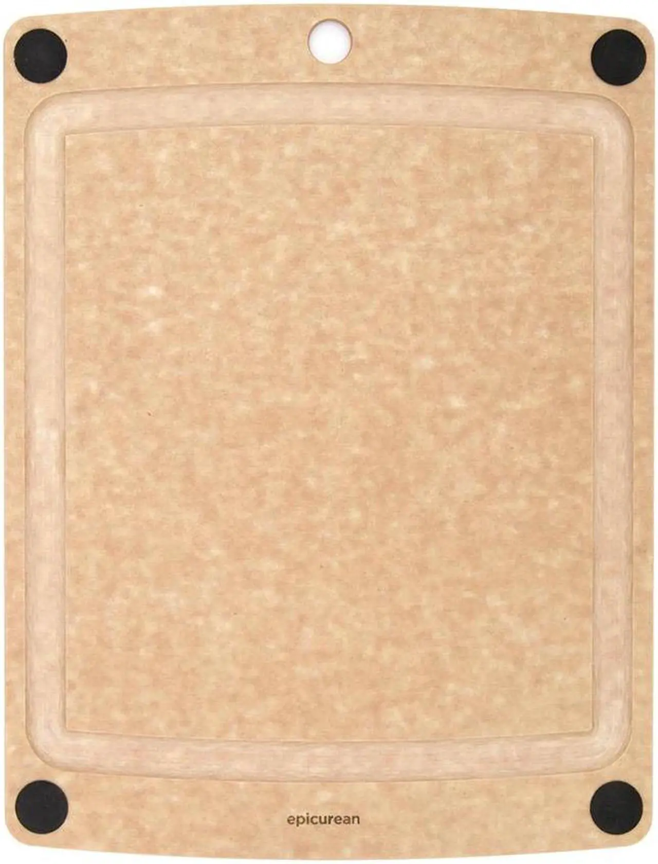 Alt view image 2 of 4 - epicurean 505120901003 allin allinone cutting board with nonslip feet, 11.5"  9", natural/black