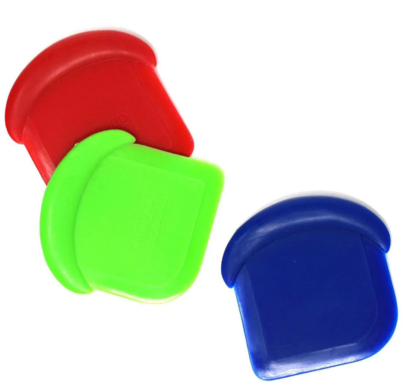 Alt view image 2 of 5 - Norpro My Favorite Scraper, 3 Piece Set, Red/Blue/Green