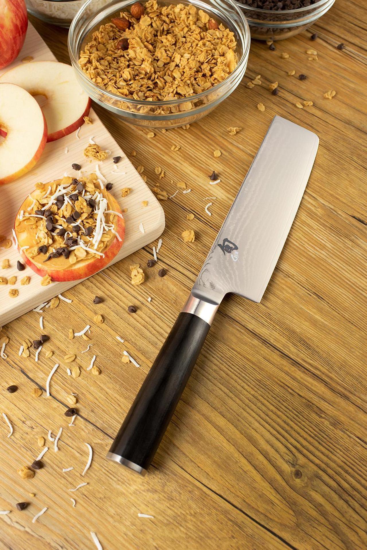 Alt view image 13 of 15 - Shun 6.5-in. Classic Nakiri Vegetable Knife