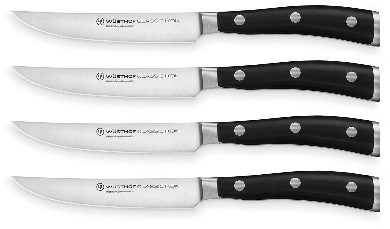 Alt view image 2 of 6 - Wusthof Classic Ikon Four Piece Steak Knife Set W/Presentation Box