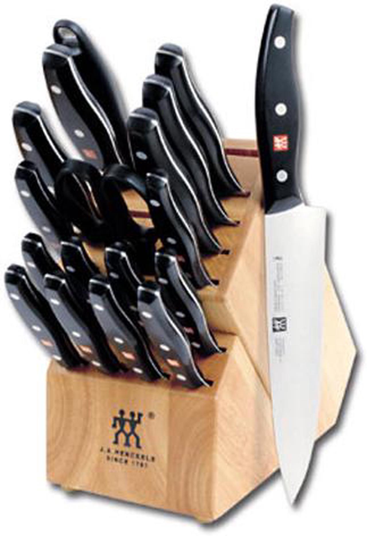 Alt view image 2 of 11 - Henckels Twin Signature - 19 PC Knife Block Set