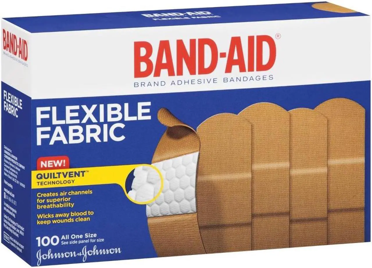 Alt view image 14 of 20 - BAND-AID Flexible Fabric Adhesive Bandages 1" x 3" 100/Box 4444