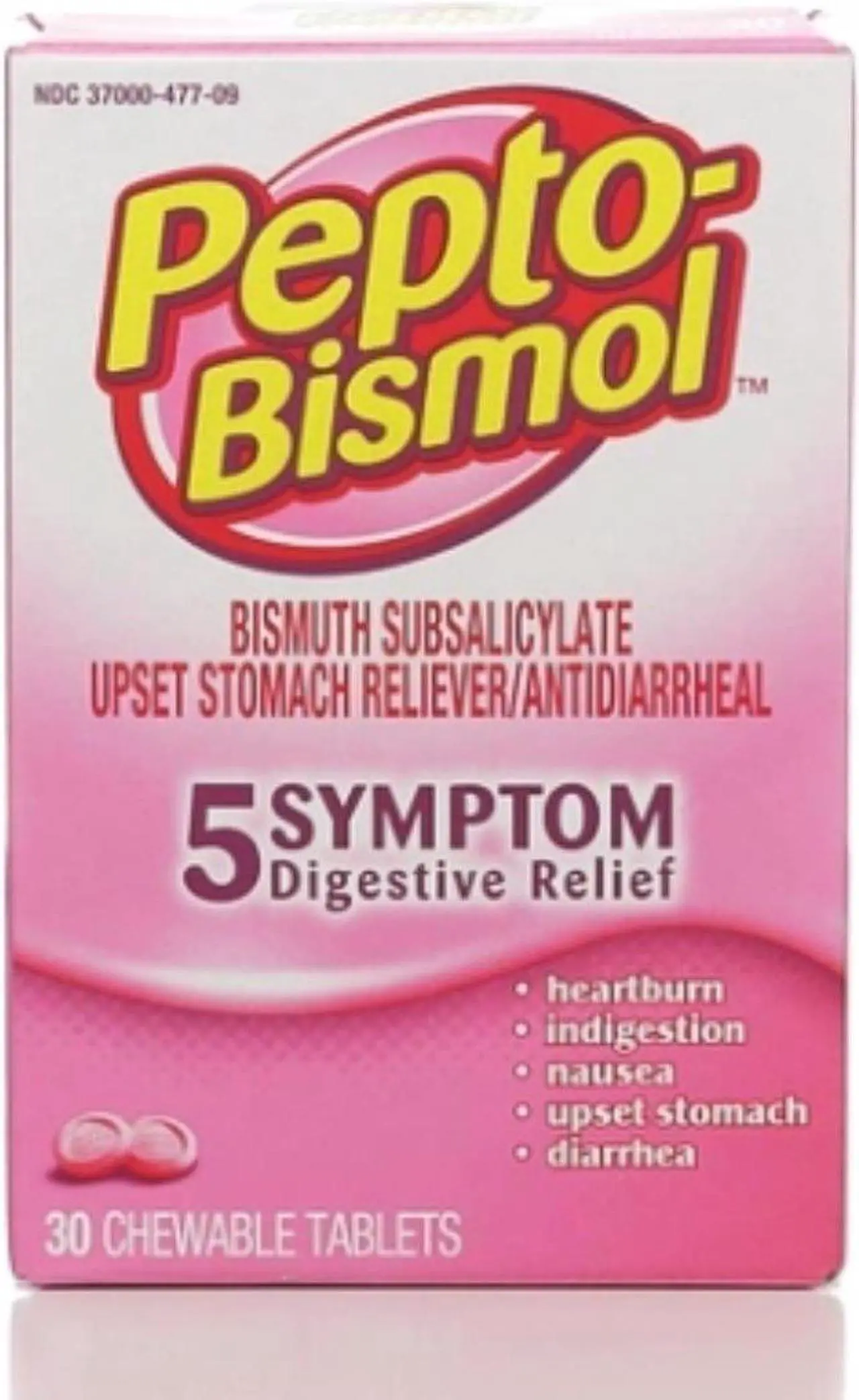 Alt view image 6 of 16 - Pepto-Bismol Chewable Tablets Original - 30 ct