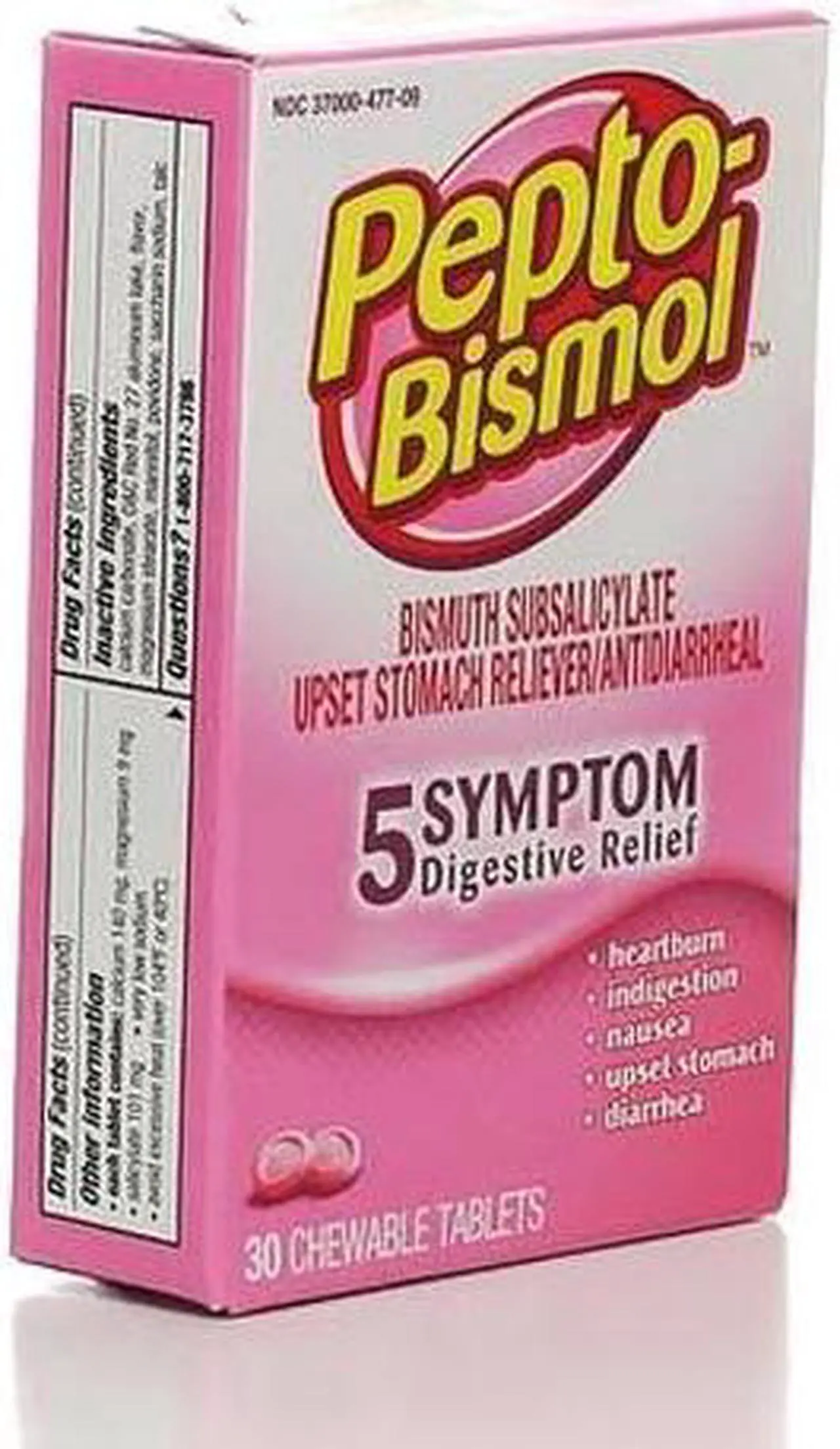 Alt view image 4 of 16 - Pepto-Bismol Chewable Tablets Original - 30 ct