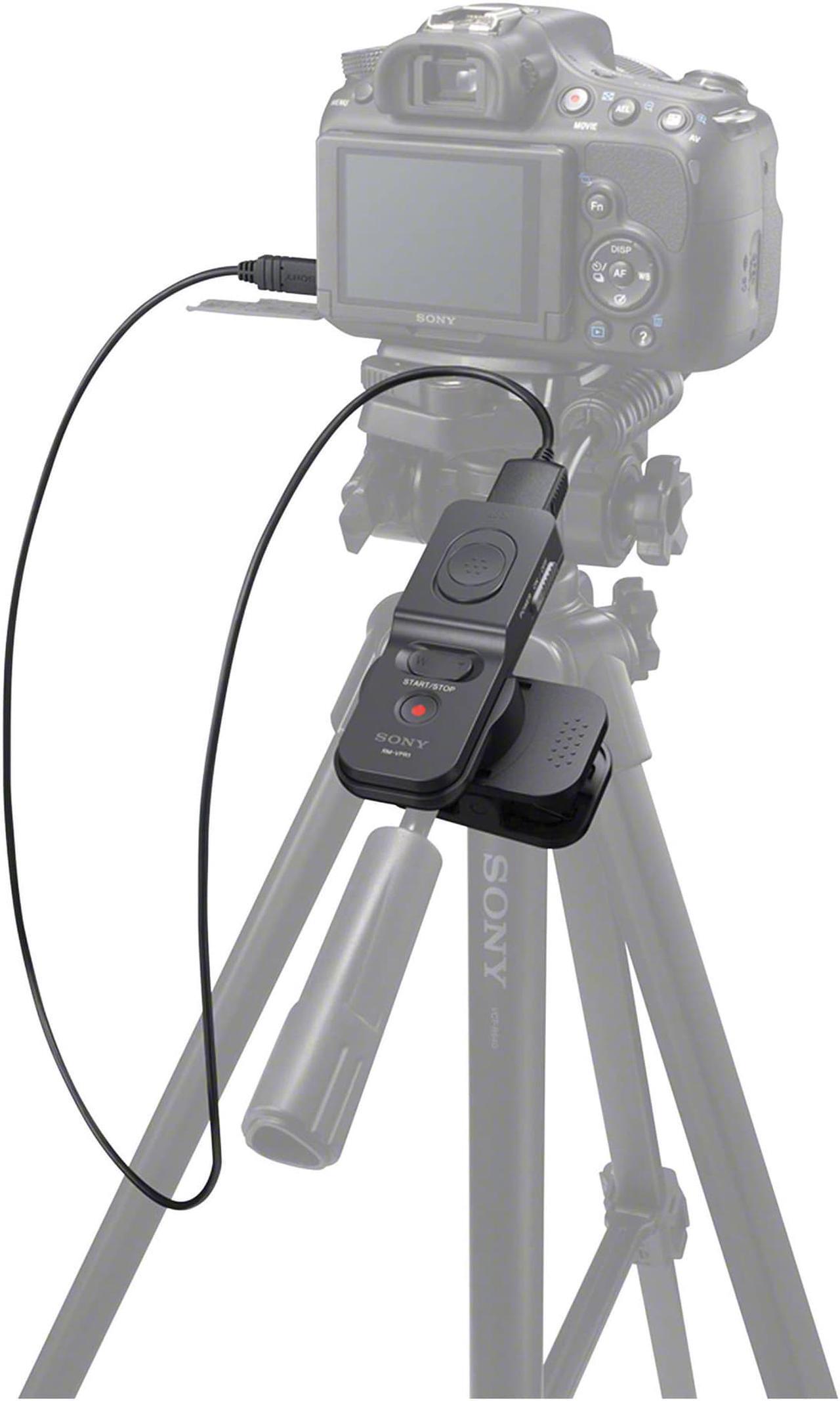 Alt view image 2 of 20 - Sony RM-VPR1 Remote Control with Multi-terminal Cable for Select Sony Cameras