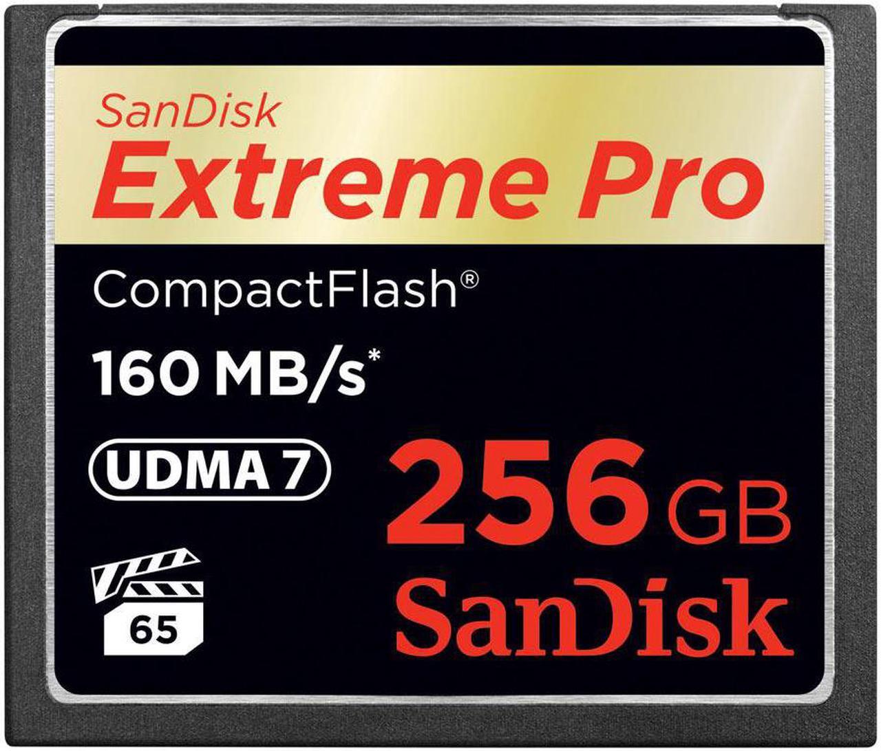 Alt view image 3 of 19 - SanDisk 256GB Extreme Pro CompactFlash Memory Card (160MB/s)