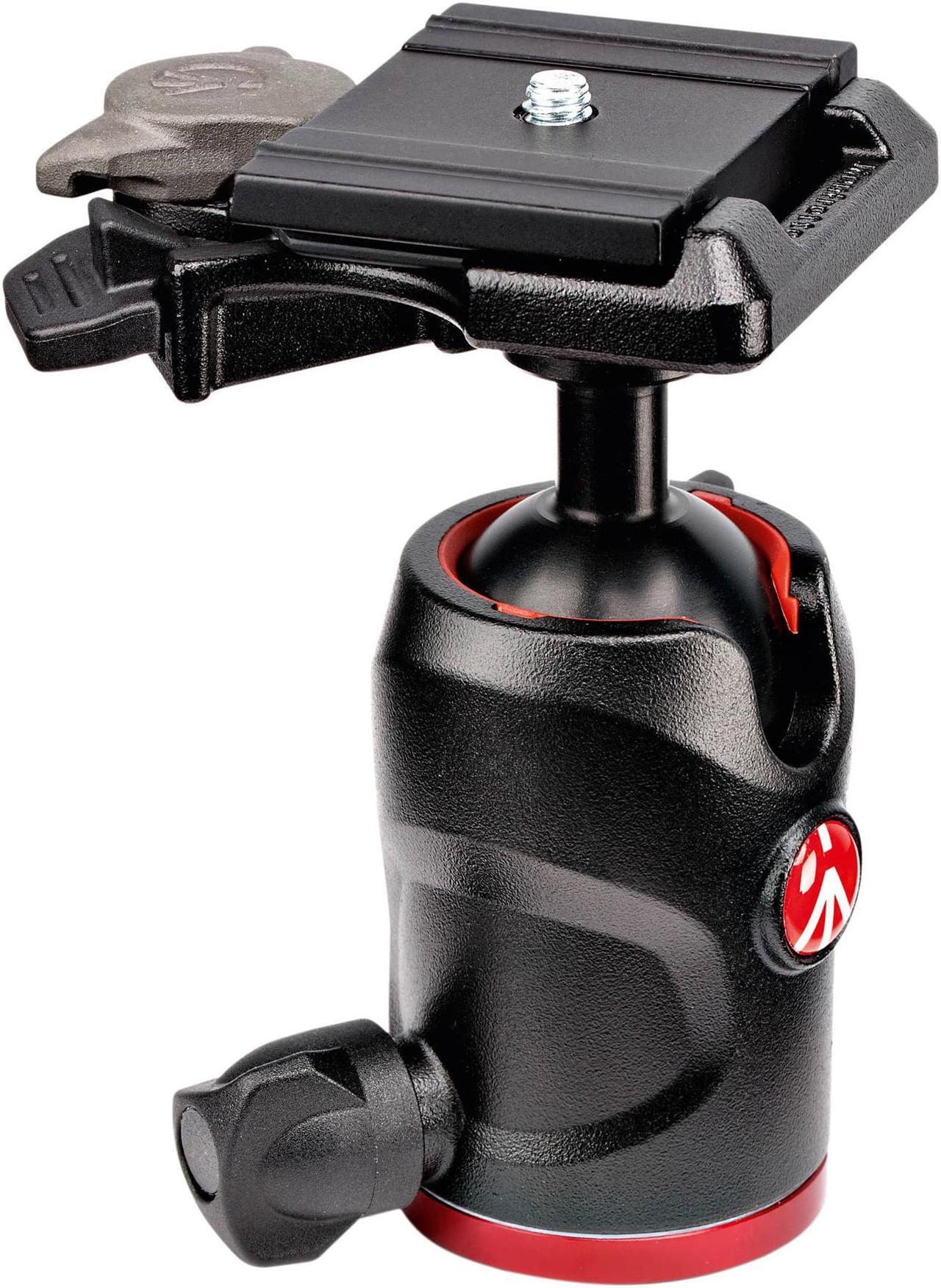 Alt view image 6 of 16 - Manfrotto 494 Aluminum Center Ball Head with 200PL-PRO Quick Release Plate, 3.9" Height, 17.6 lbs Capacity