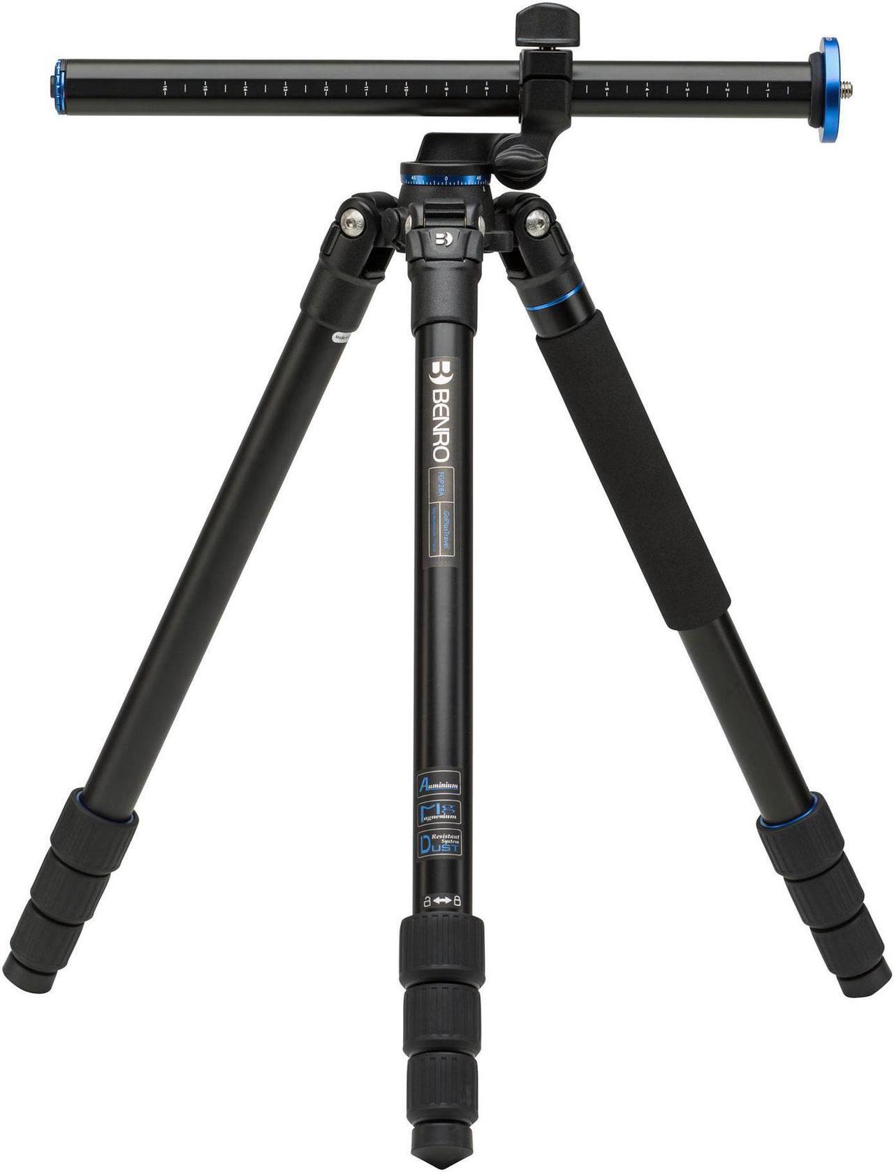 Alt view image 3 of 20 - Benro Go Plus FGP28A 4-Section Al Travel Tripod with Monopod, 65.2" Height