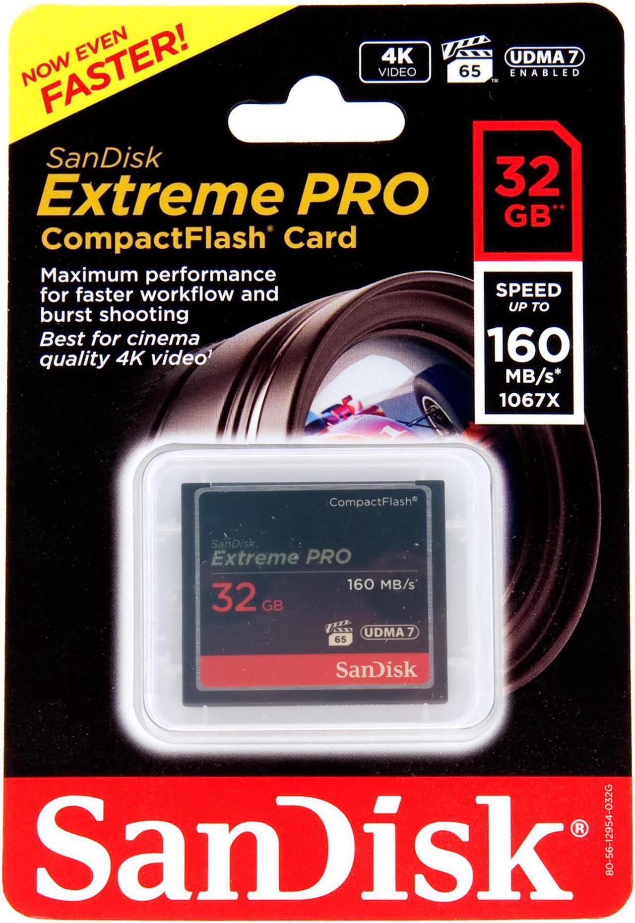 Main image of SANDISK SDCFXPS-032G-A46 32GB Extreme Pro CompactFlash