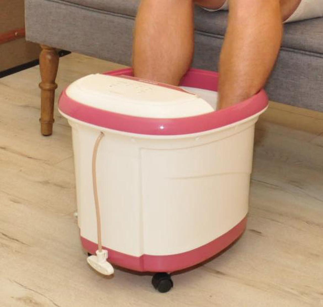 Alt view image 2 of 7 - Carepeutic Motorized Water-Jet Foot and Leg Spa Bath Massager, Purple/White