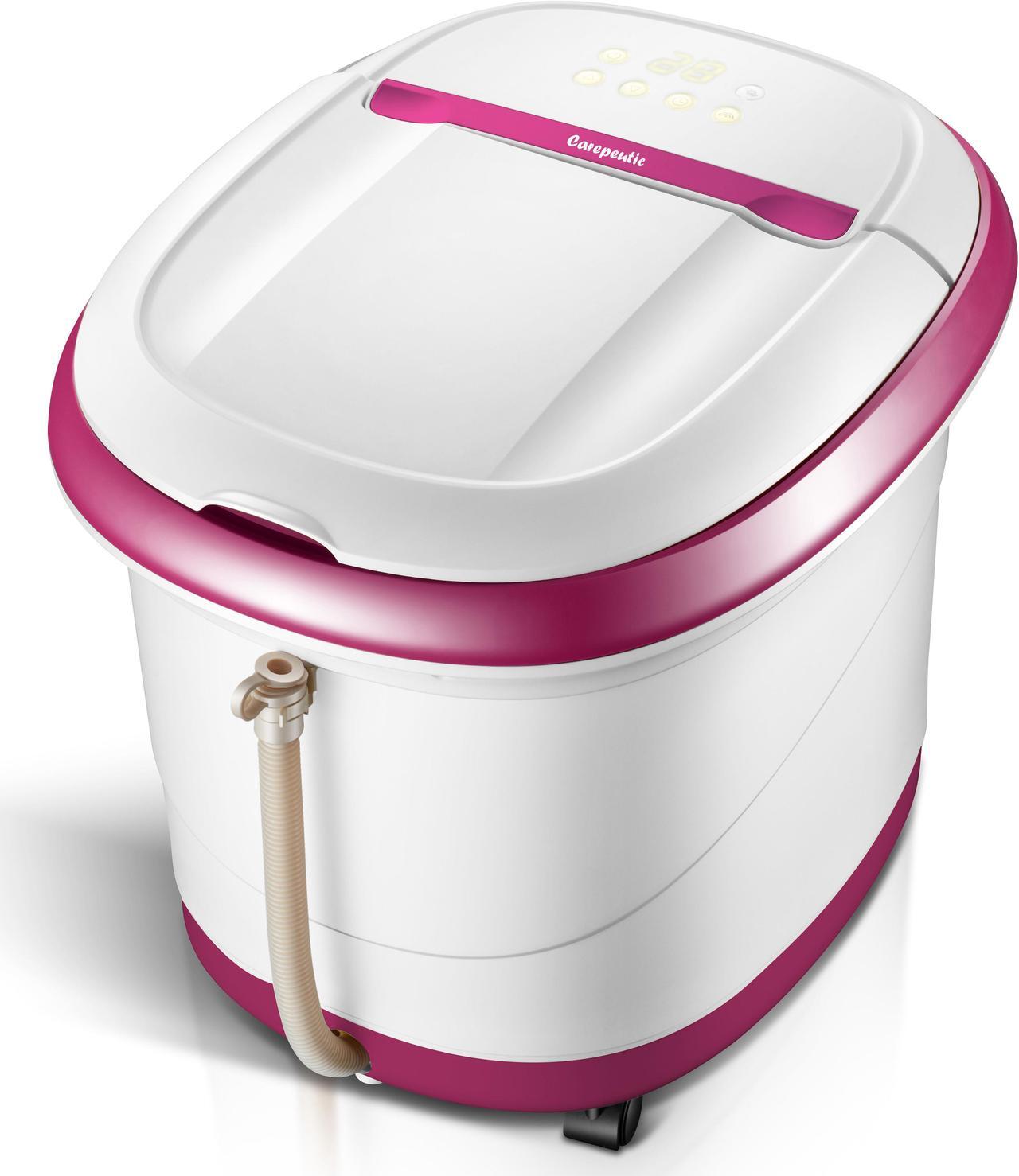 Alt view image 4 of 7 - Carepeutic Motorized Water-Jet Foot and Leg Spa Bath Massager, Purple/White
