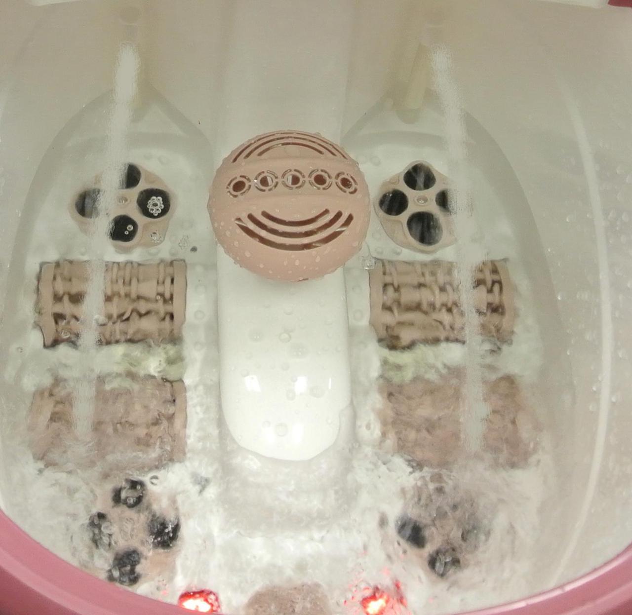 Alt view image 5 of 7 - Carepeutic Motorized Water-Jet Foot and Leg Spa Bath Massager, Purple/White
