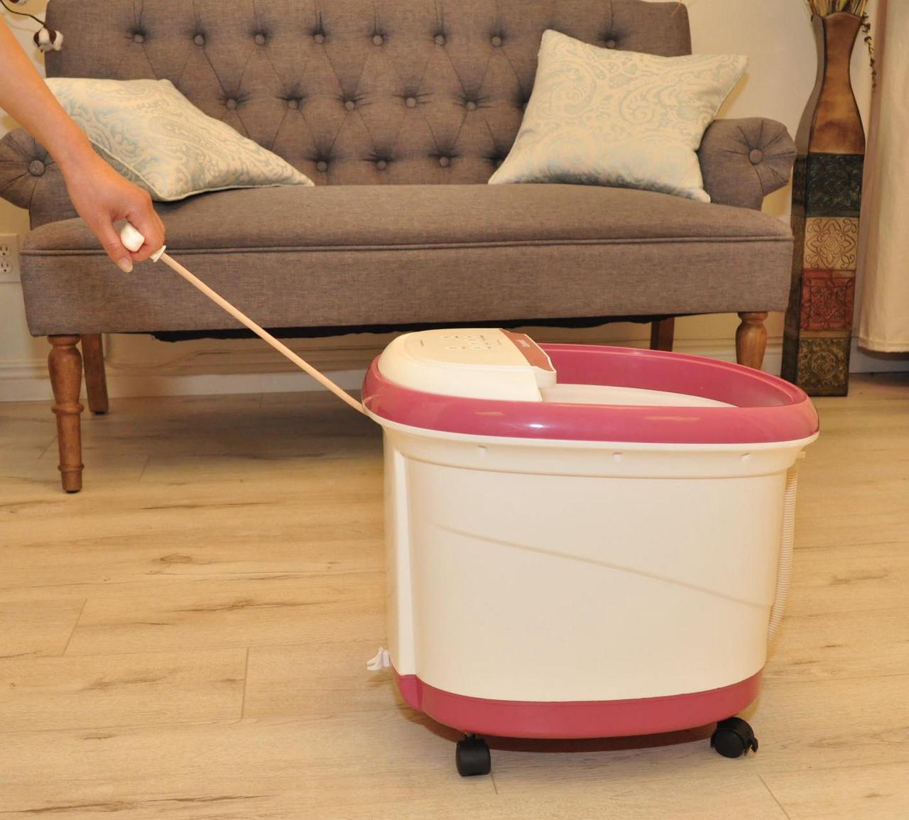 Alt view image 6 of 7 - Carepeutic Motorized Water-Jet Foot and Leg Spa Bath Massager, Purple/White