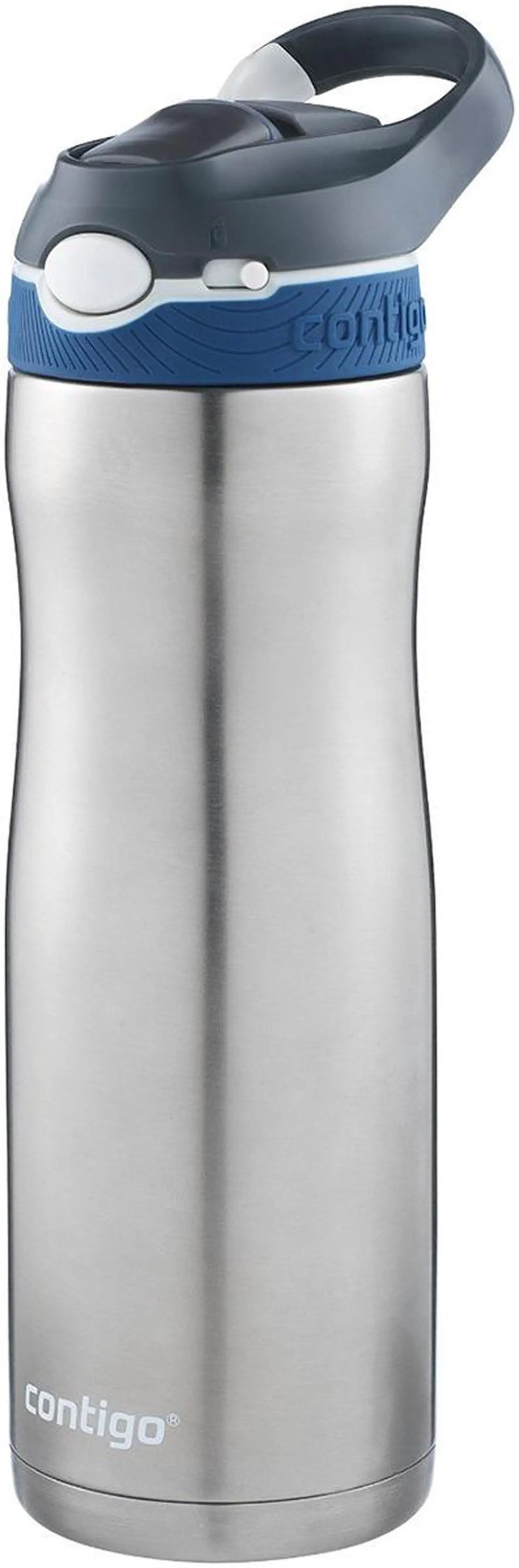 Alt view image 2 of 12 - Contigo 20 oz. Ashland Chill Autospout Stainless Steel Water Bottle - Monaco