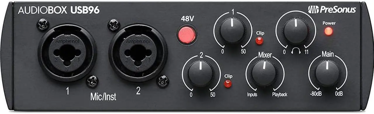 Alt view image 14 of 20 - PreSonus AudioBox 96 USB 2.0 Audio Recording Interface