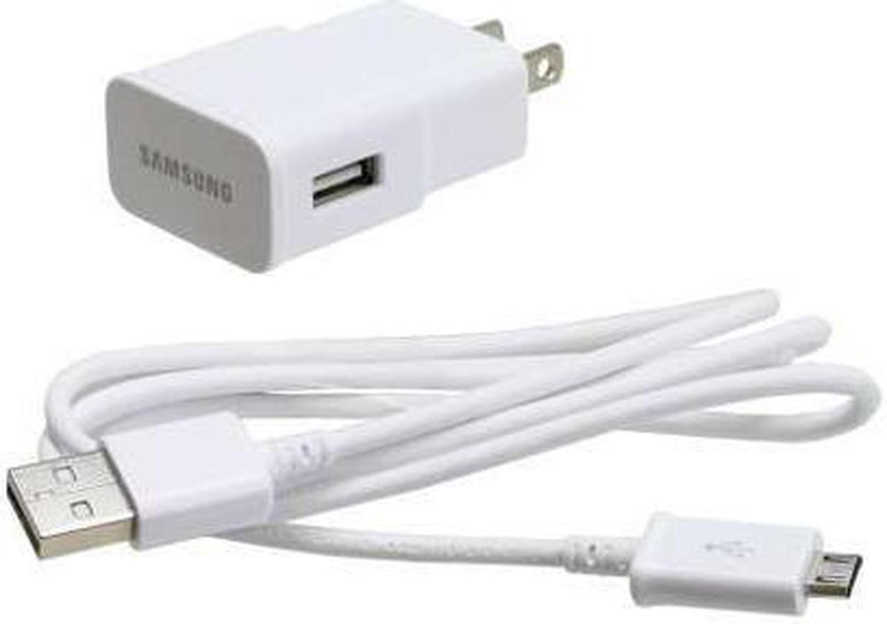 New Original OEM Samsung Galaxy S6 Edge, Galaxy S6, Galaxy Grand Prime, Galaxy Alpha, Galaxy Avant, Galaxy S5 Active, ATIV SE ETA-U90JWE High Power 2 Amp USB Cable + Home Wall Travel Charger