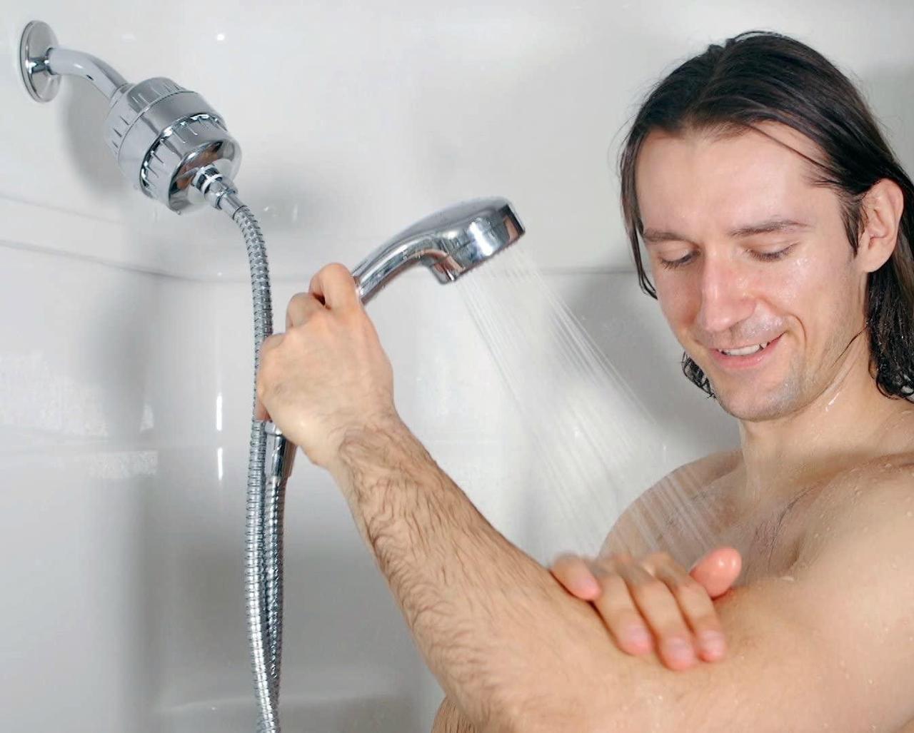 Alt view image 6 of 7 - Clean Stream Shower Head with Shower Filter