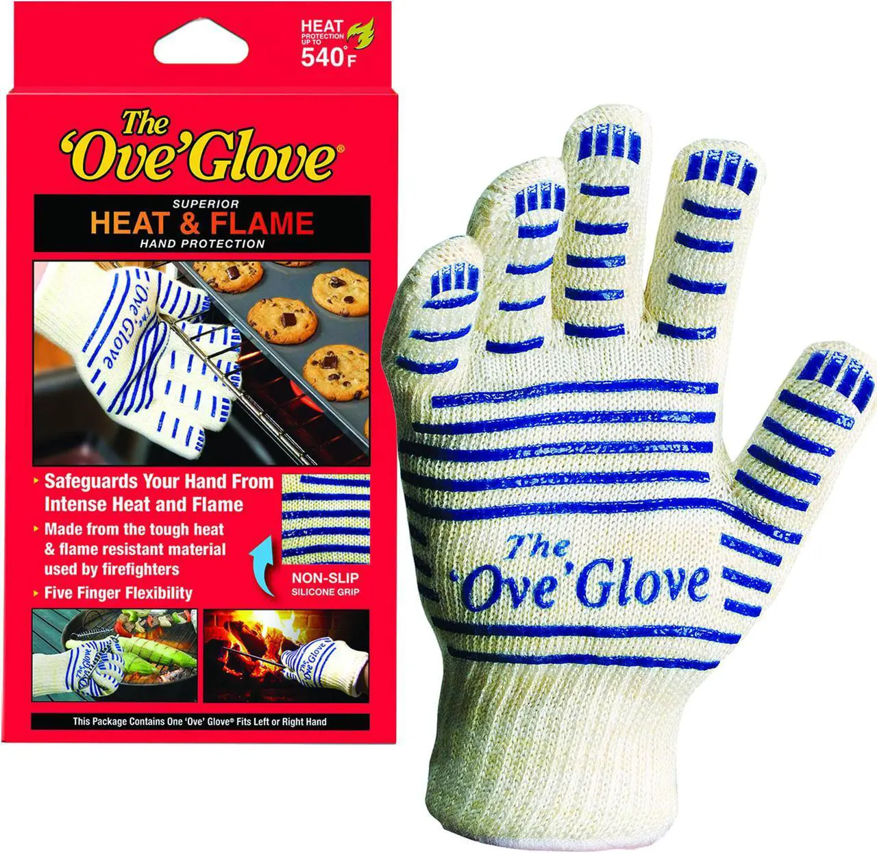 Alt view image 2 of 4 - Ove' Glove Hot Surface Handler - 2 Pack for Safe Cooking & Grilling