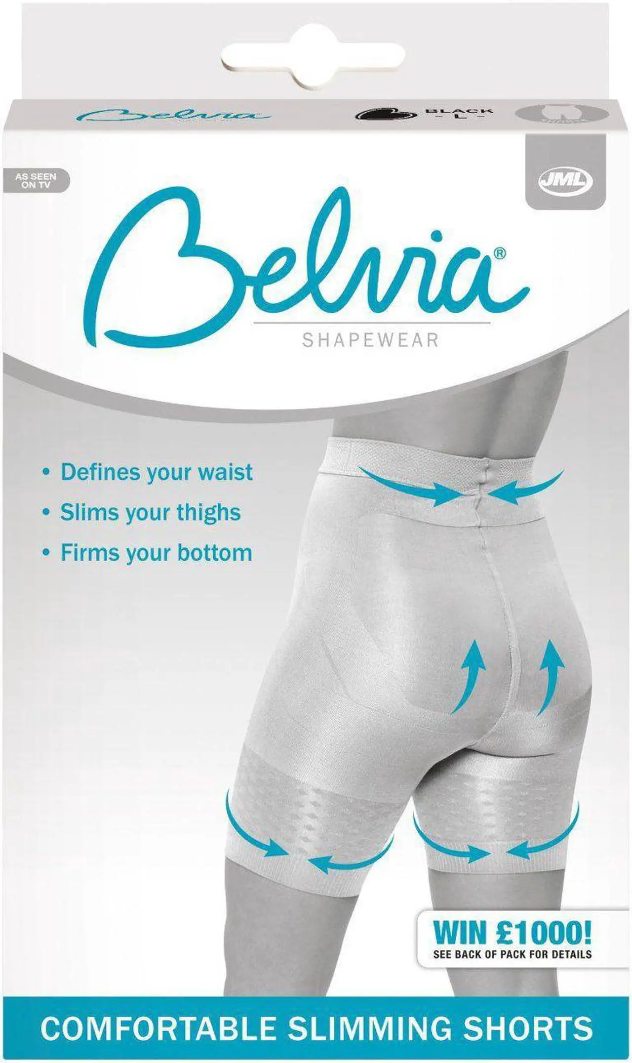 Alt view image 4 of 5 - Comfia Shapewear Shorts - Seamless Comfort and Slimming Support (Medium, Black)