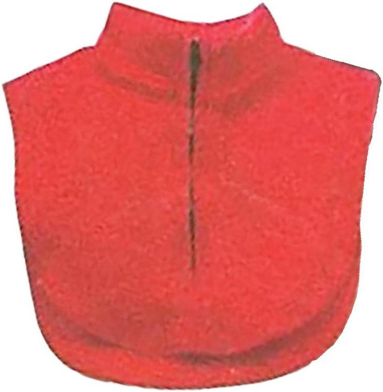 Alt view image 3 of 3 - Fleece Dickie with Zipper Closure - Essential Winter Wear (Red)