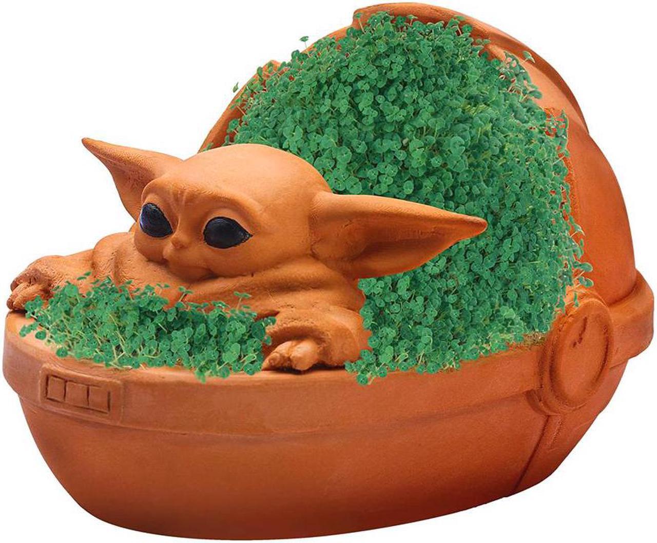 Alt view image 3 of 4 - Chia Pet Planter - Star Wars Yoda the Child