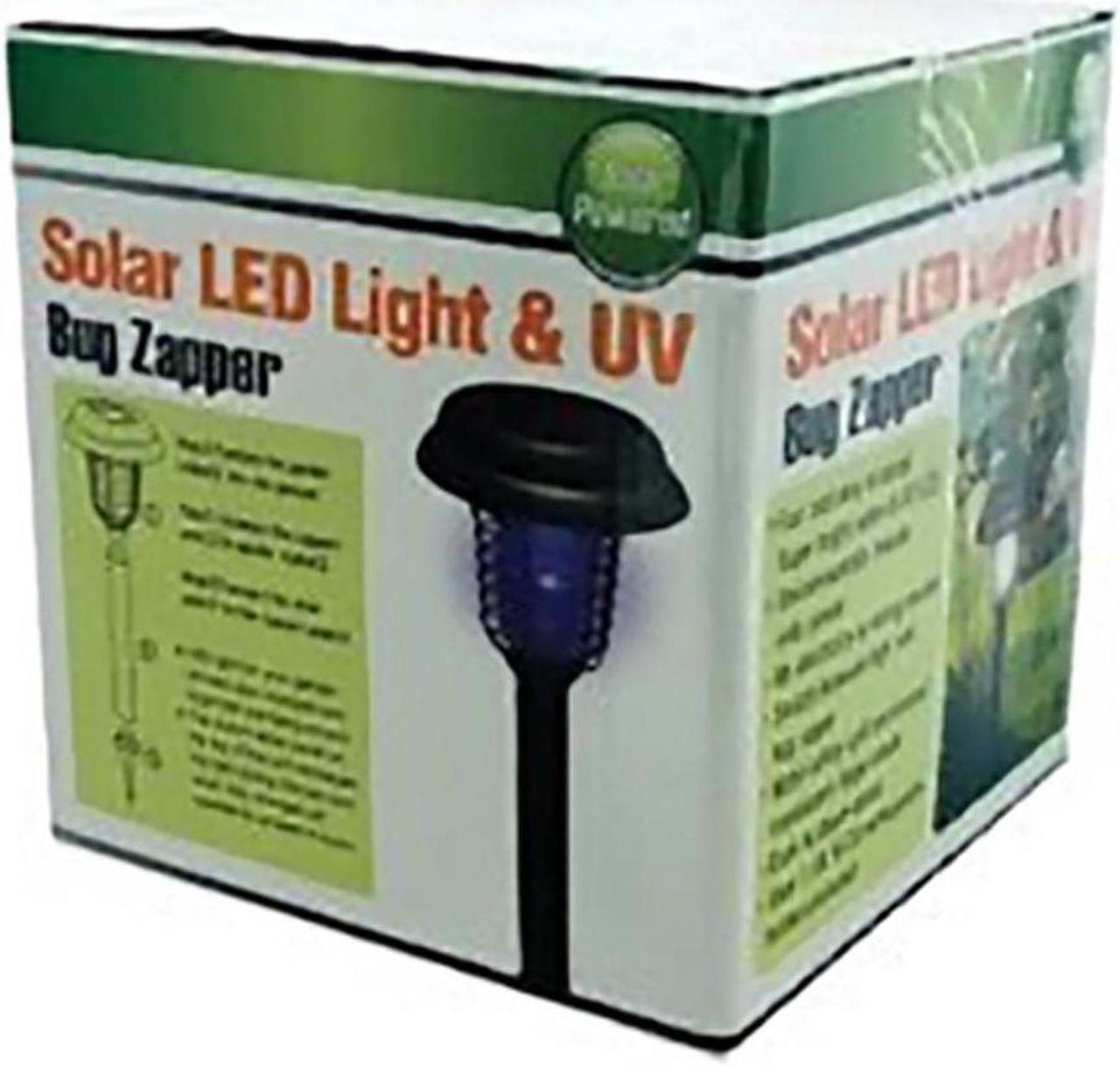 Alt view image 4 of 5 - Solar-Powered LED Light with UV Bug Zapper - Pack of 2