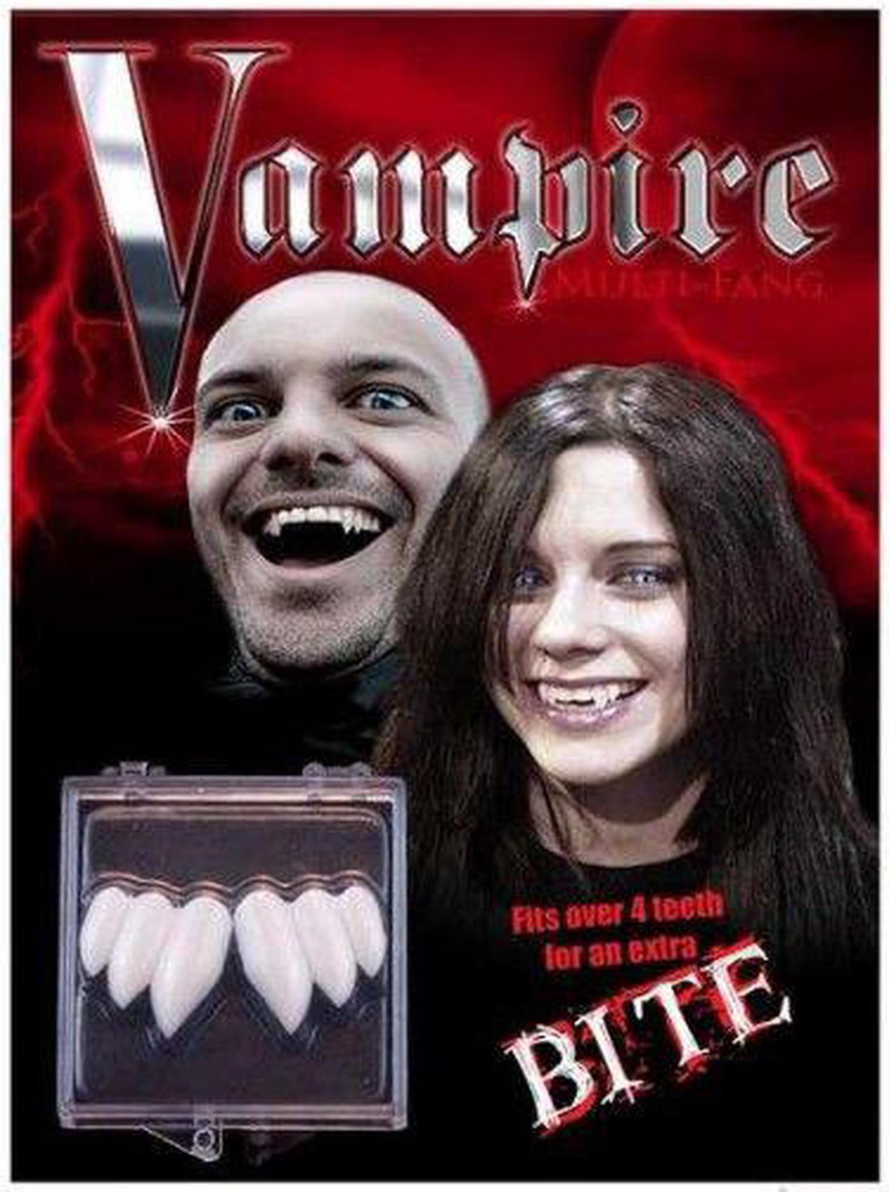 Alt view image 4 of 7 - Billy Bob Teeth 10049 Multi Vampire Fangs Fake Teeth